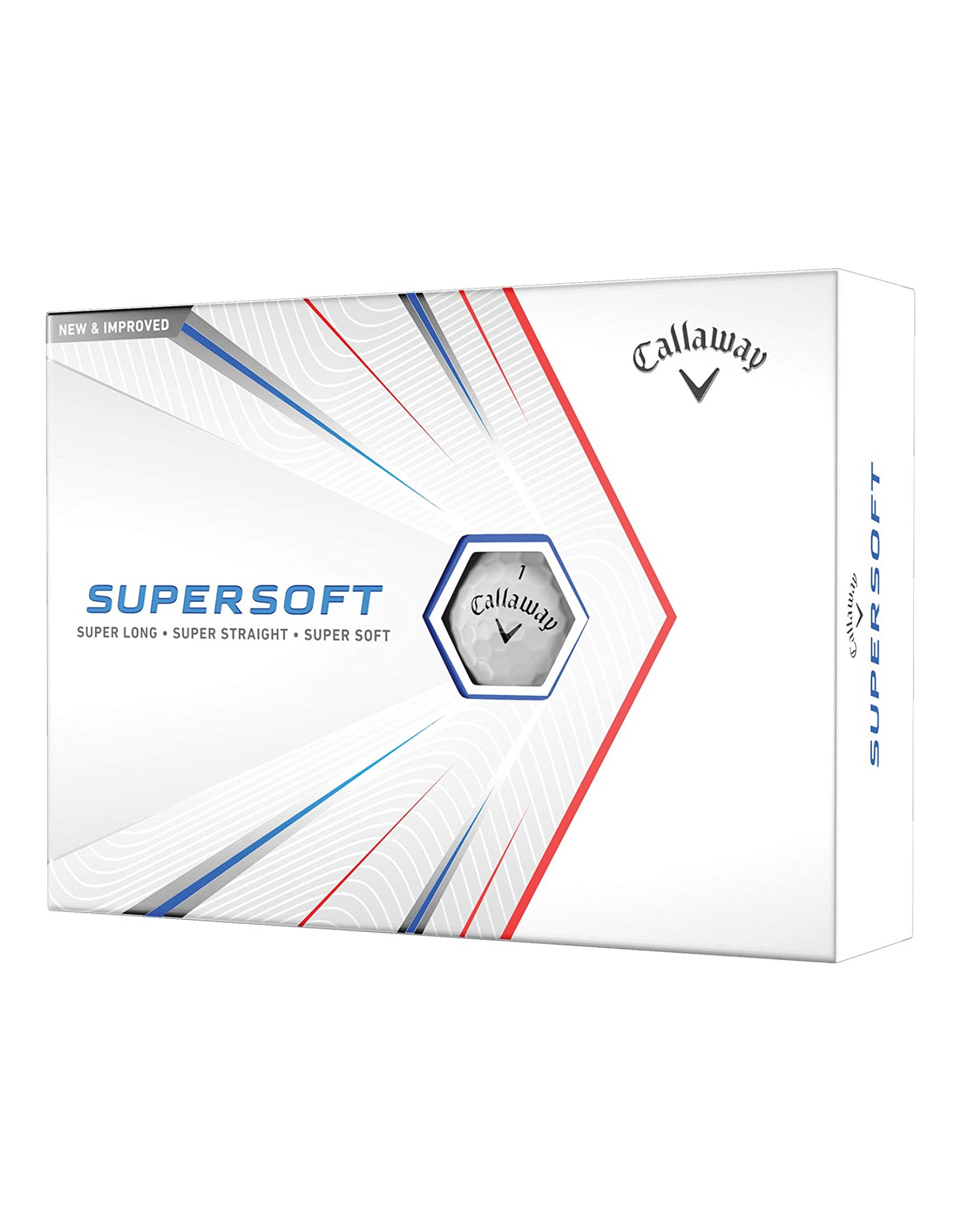 Callaway 2021 Supersoft Golf Balls, White (12 Pack)