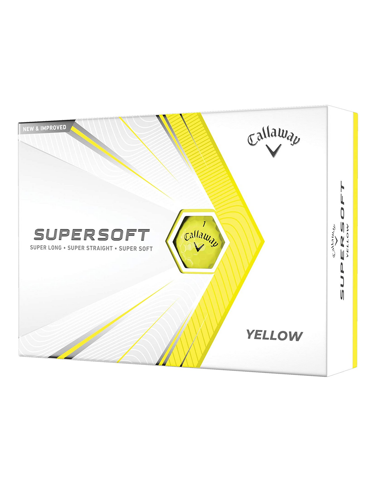 Callaway 2021 Supersoft Golf Balls, Yellow (12 Pack)
