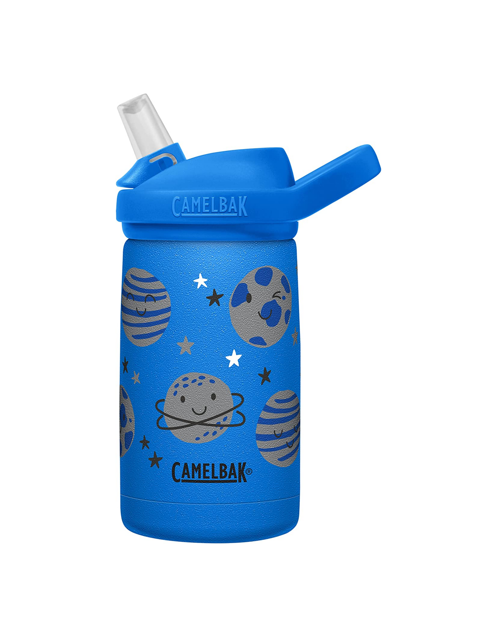 CamelBak Eddy+ Kids Water Bottle, Vacuum Insulated Stainless Steel, 12 oz, Space Smiles