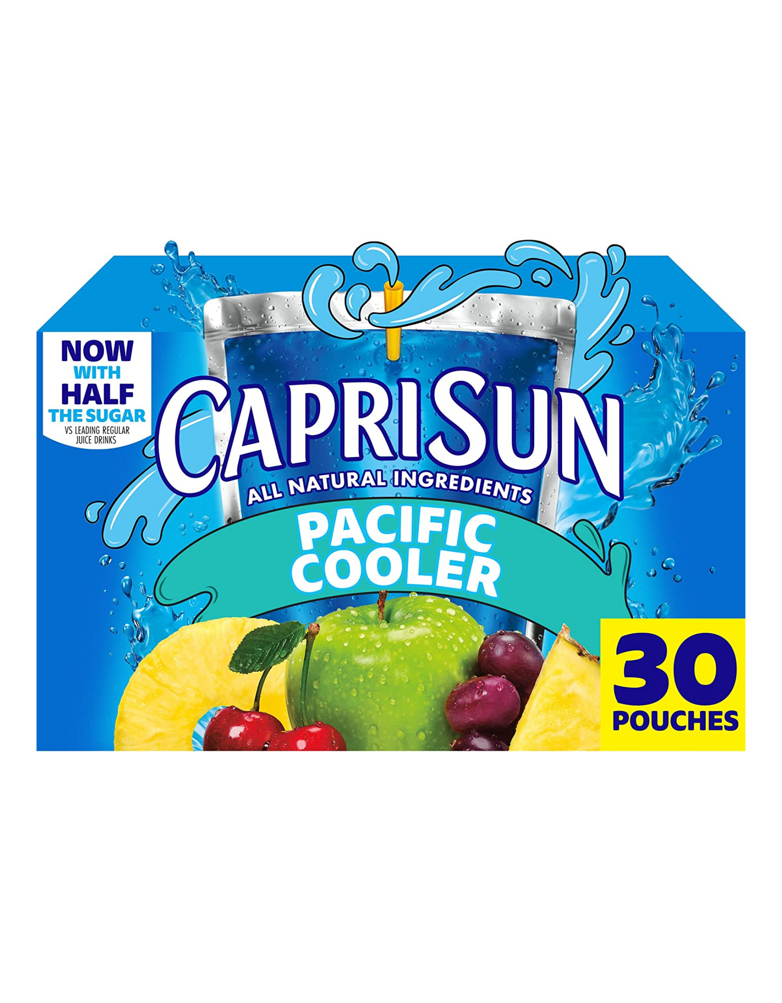 Capri Sun Pacific Cooler Mixed Fruit All Natural Ingredients Juice Drink, 6 fl oz, 30 Ct