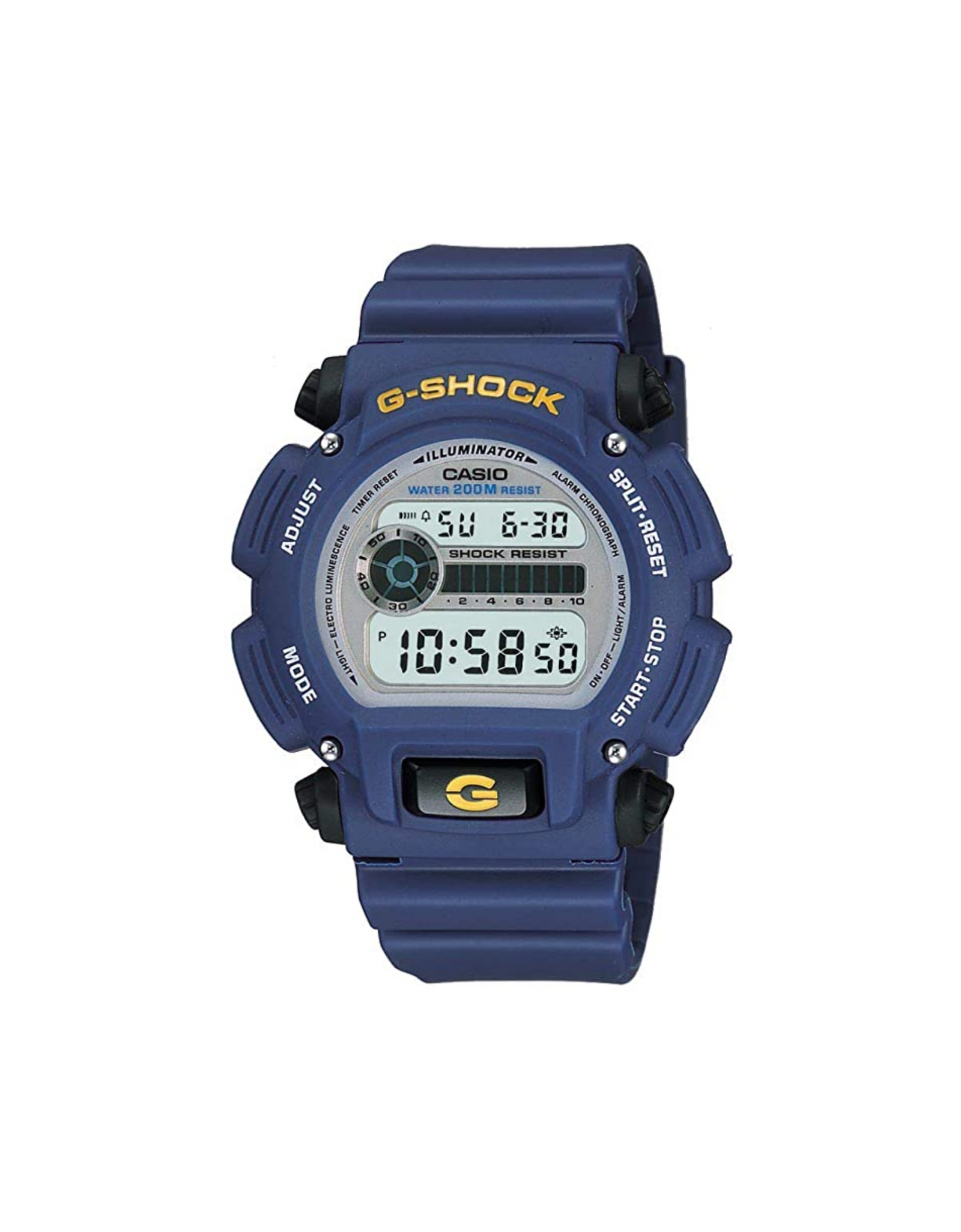 Casio Men's 'G-Shock' Quartz Resin Sport Watch, 200m Water Resistant, Blue