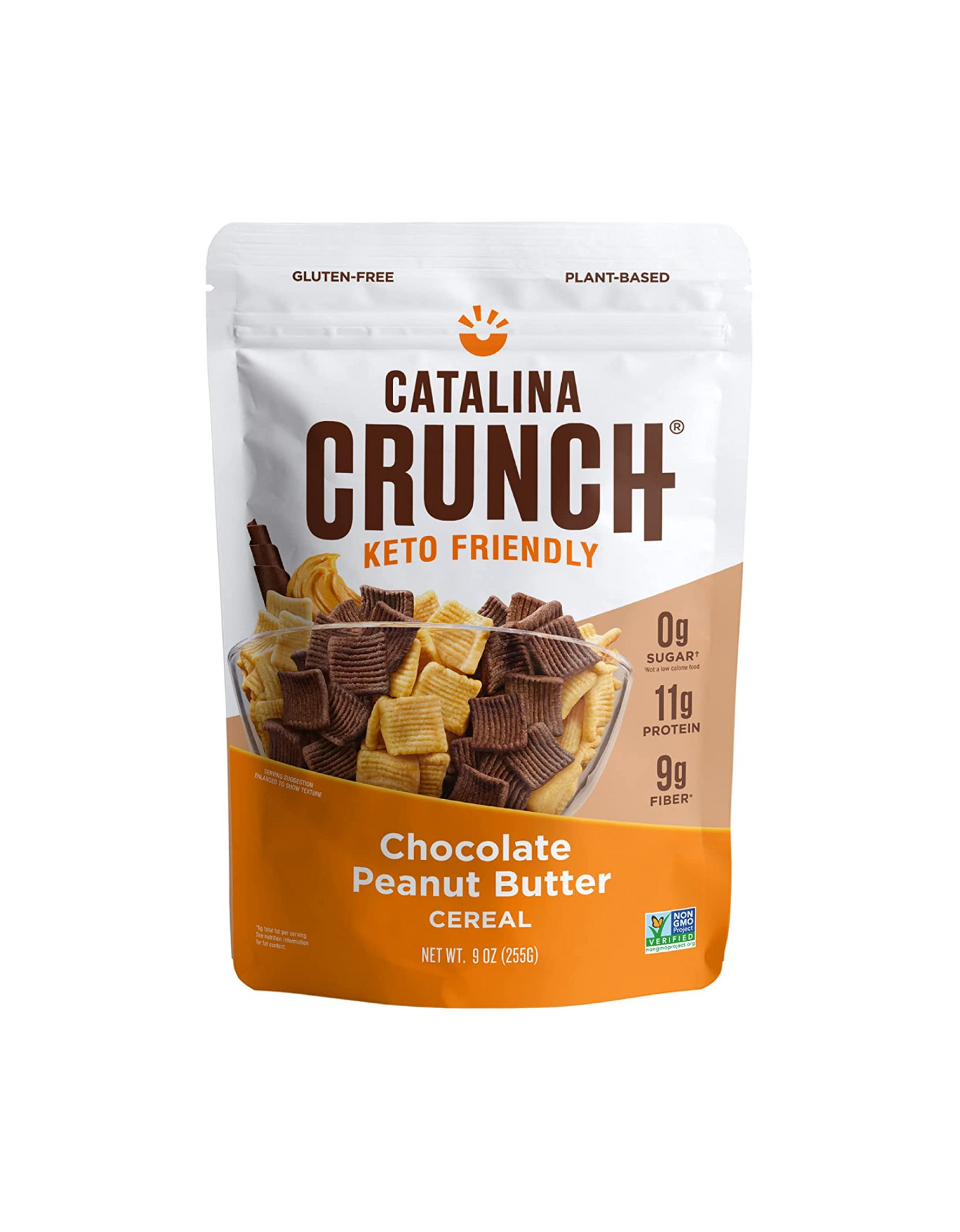 Catalina Crunch Chocolate Peanut Butter Keto Cereal, Low Carb, Sugar Free, Gluten Free, 9 oz (1 Pack)
