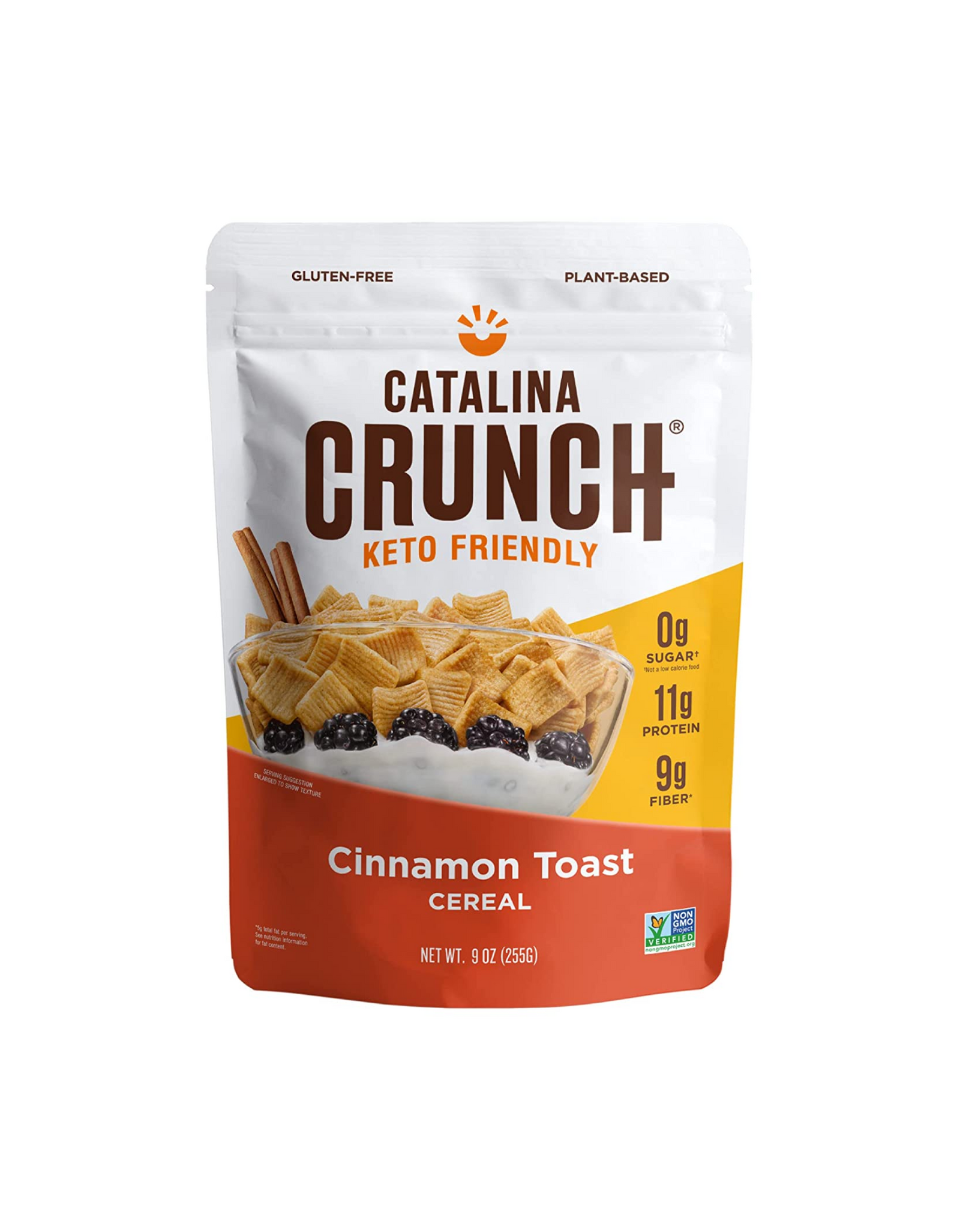 Catalina Crunch Cinnamon Toast Keto Cereal, Low Carb, Sugar Free, Gluten Free, 9 oz (1 Pack)