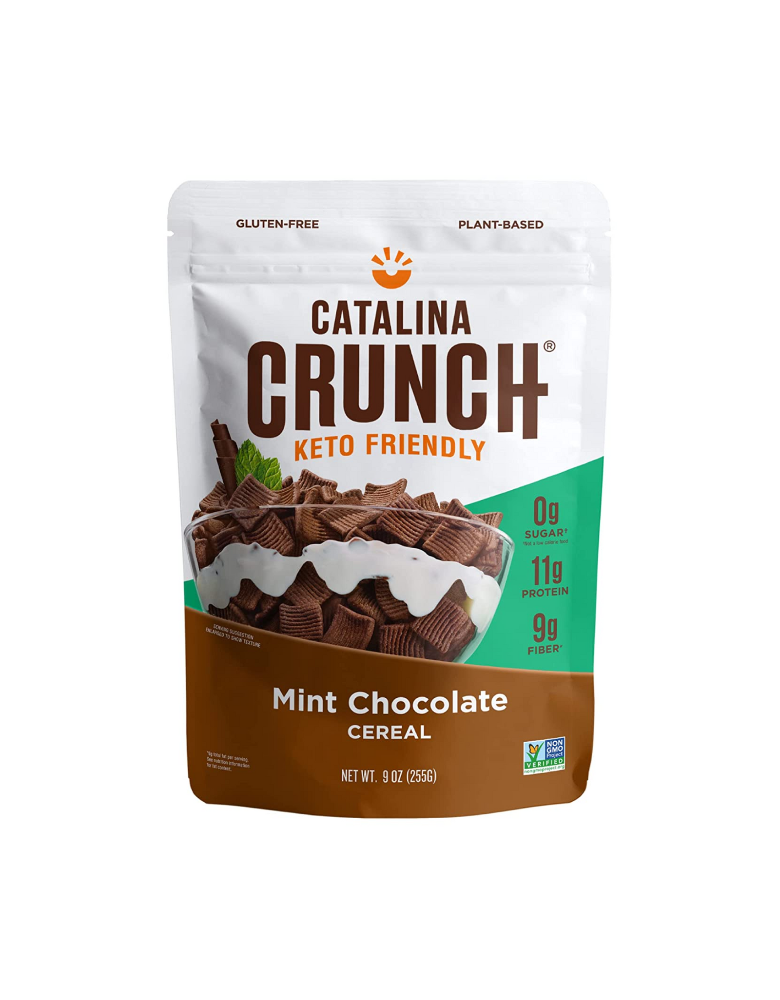 Catalina Crunch Mint Chocolate Chip Keto Cereal, Low Carb, Sugar Free, Gluten Free, 9 oz (1 Pack)