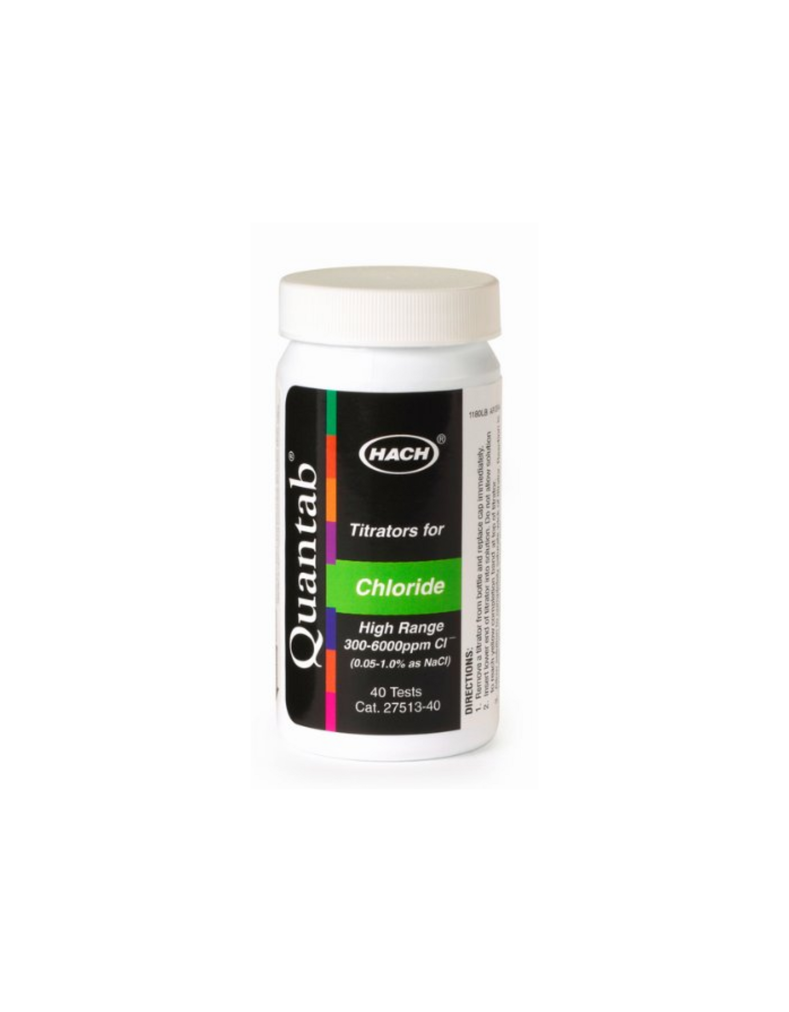 Chloride QuanTab Test Strips, High Range, 300-6000 mg/L