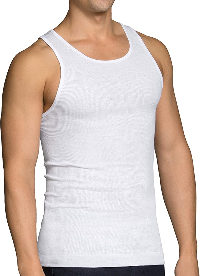 Fruit of the Loom Men's Tag-Free Tank A-Shirt, Classic