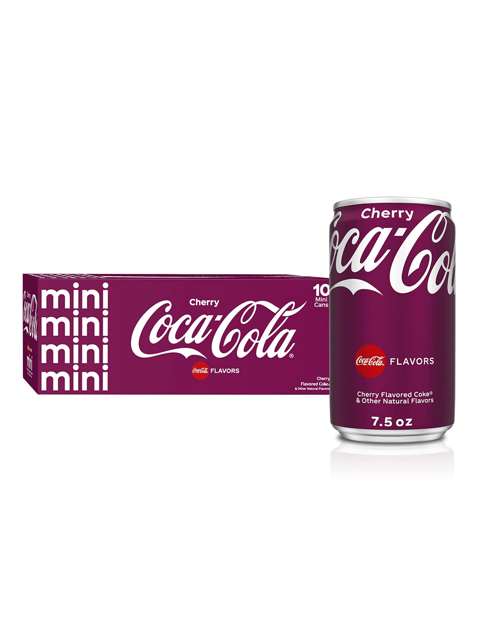 Coca-Cola Mini Can, Cherry flavor, 7.5 fl oz (pack of 10)