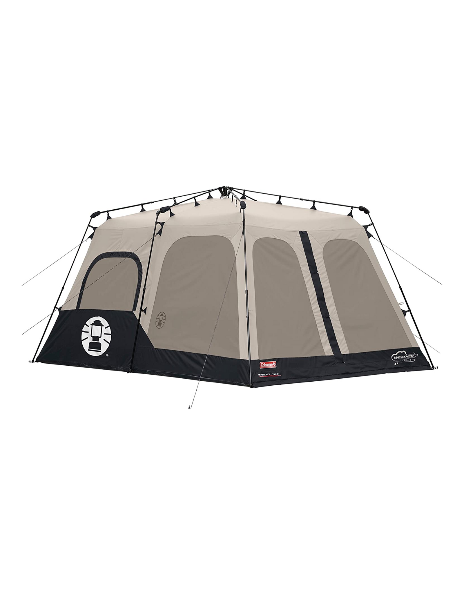 Coleman 8-Person Tent, Instant Family Tent, Black
