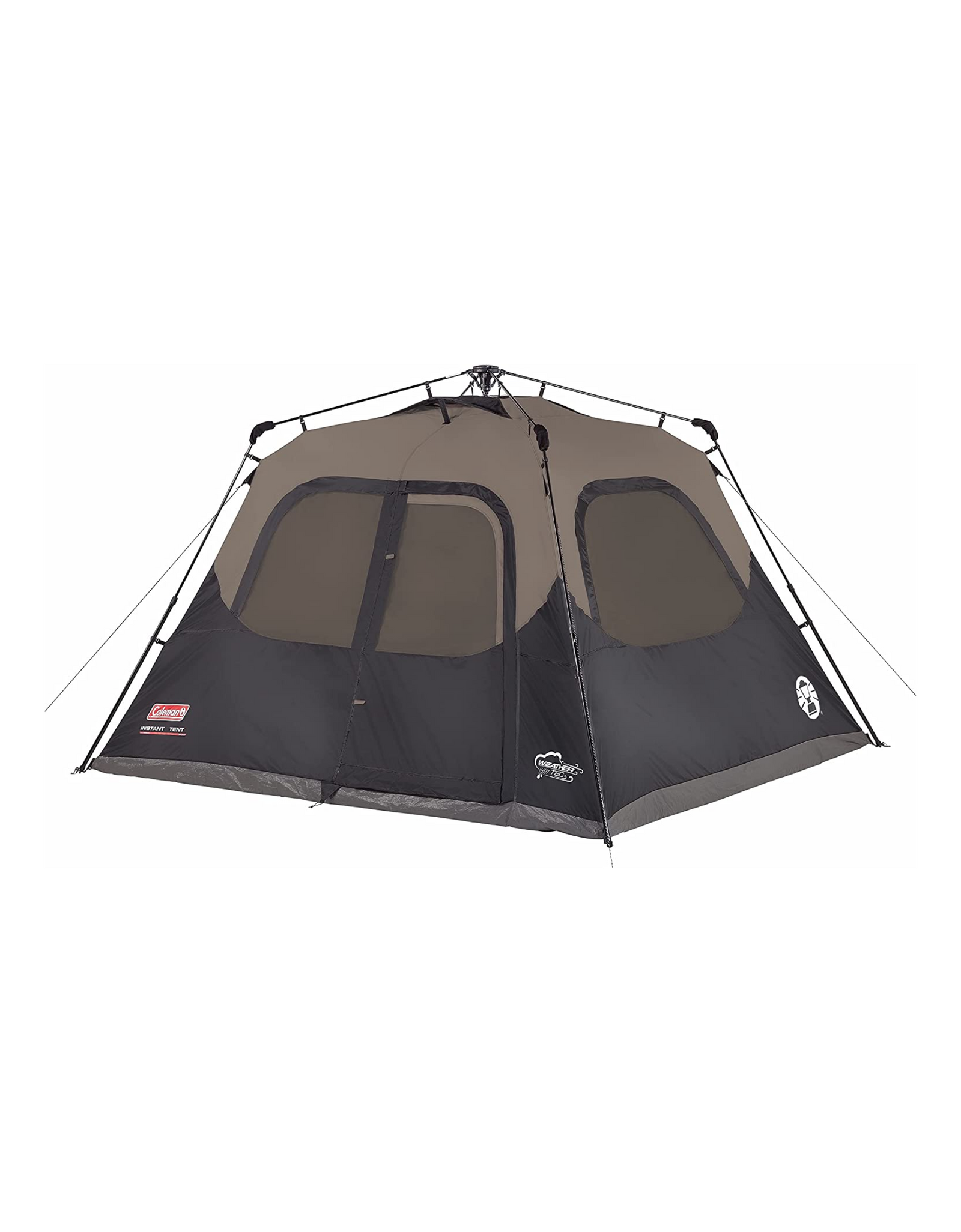Coleman Cabin Tent with Instant Setup in 60 Seconds, 6 Person, Brown/Black