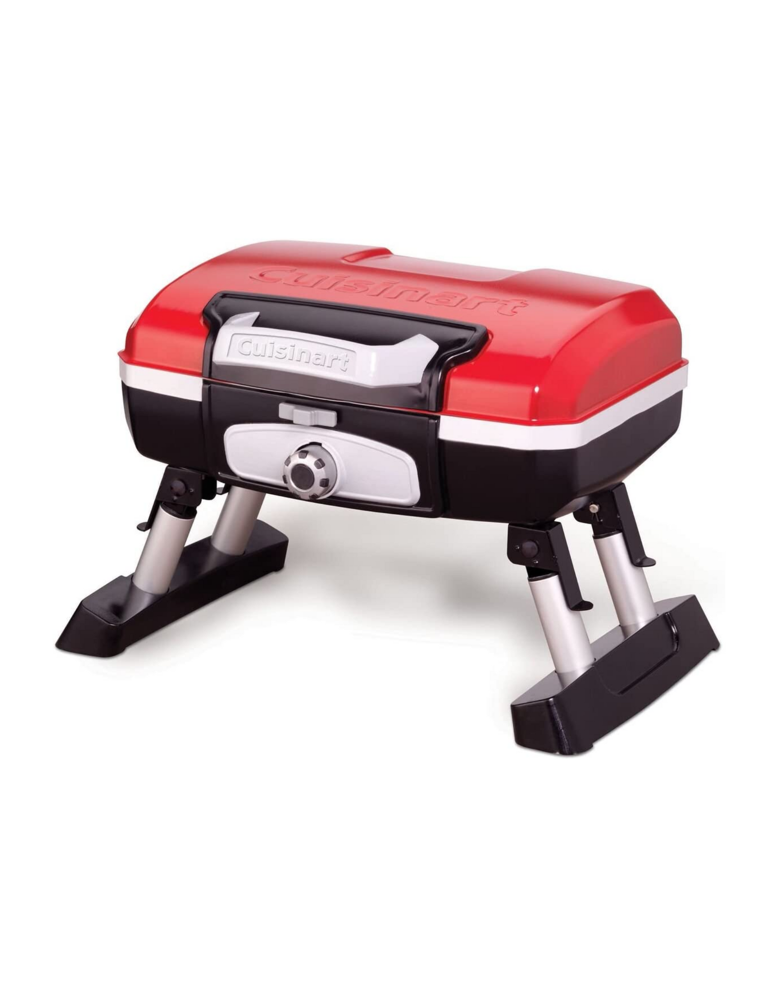 Cuisinart CGG-180T Petit Gourmet Portable Tabletop Propane Gas Grill, Red