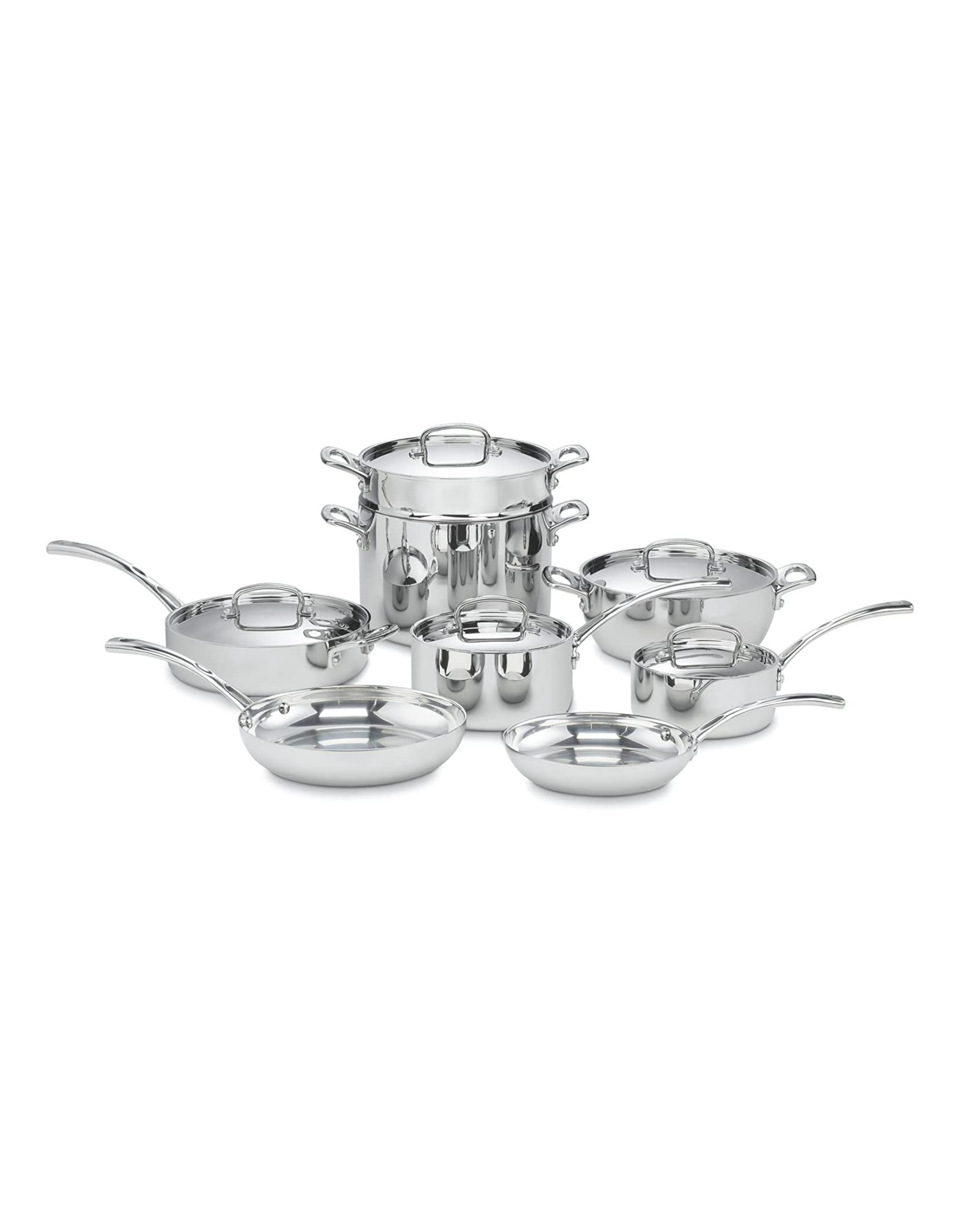 Cuisinart FCT-13 13-Piece Cookware Set French Classic Tri-Ply, Stainless Steel