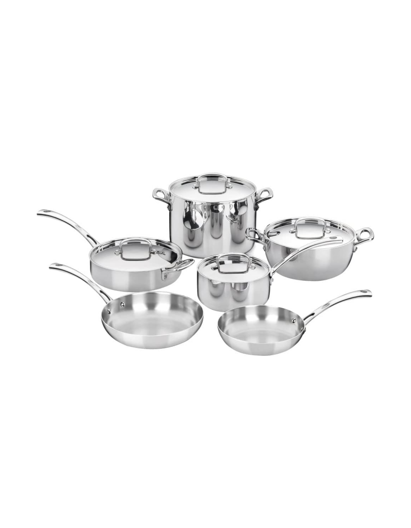 Cuisinart French Classic Tri-Ply Stainless Cookware Set, 10-Pieces