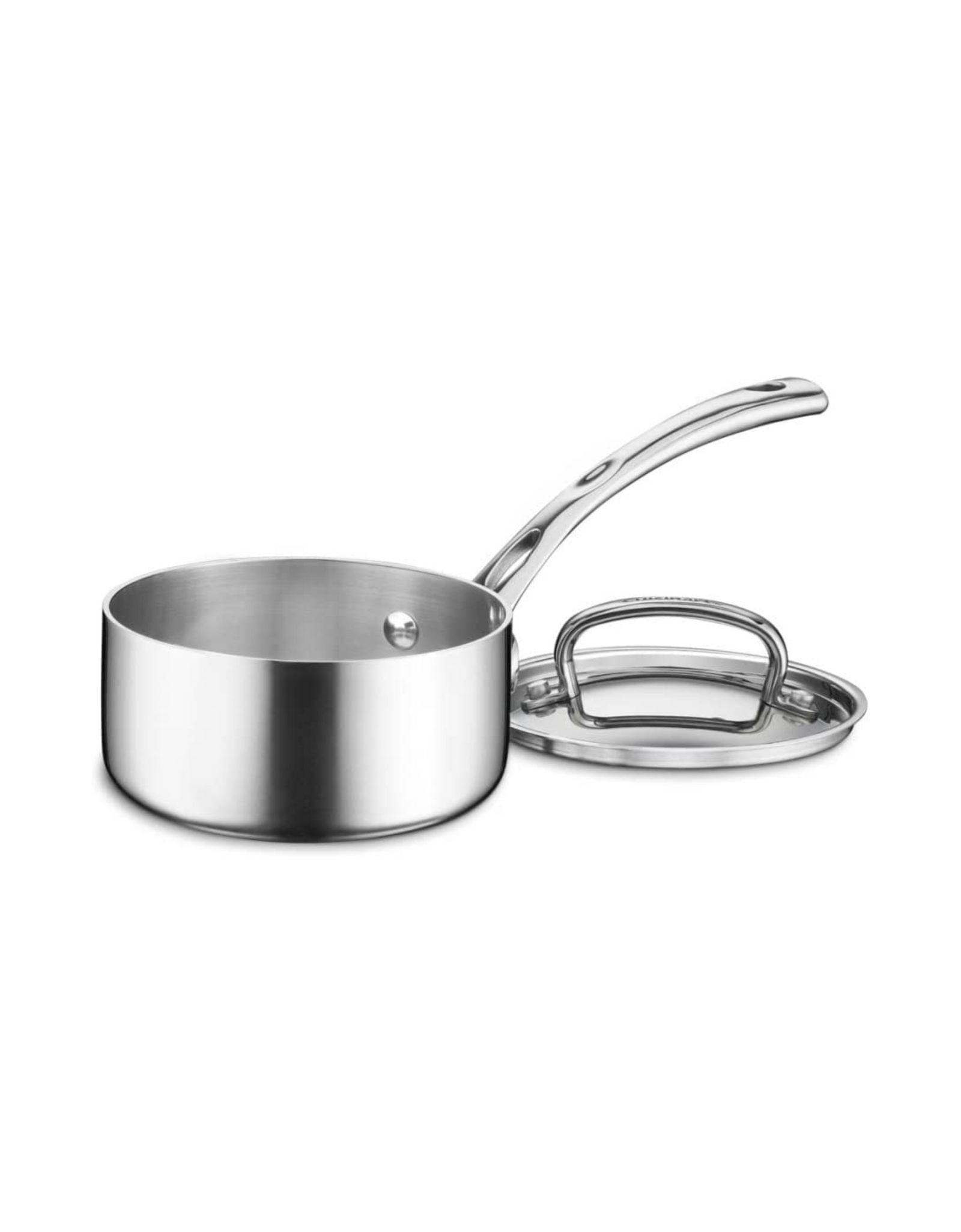Cuisinart French Classic Tri-Ply Stainless Saucepan with Cover, 1 Qt, Silver