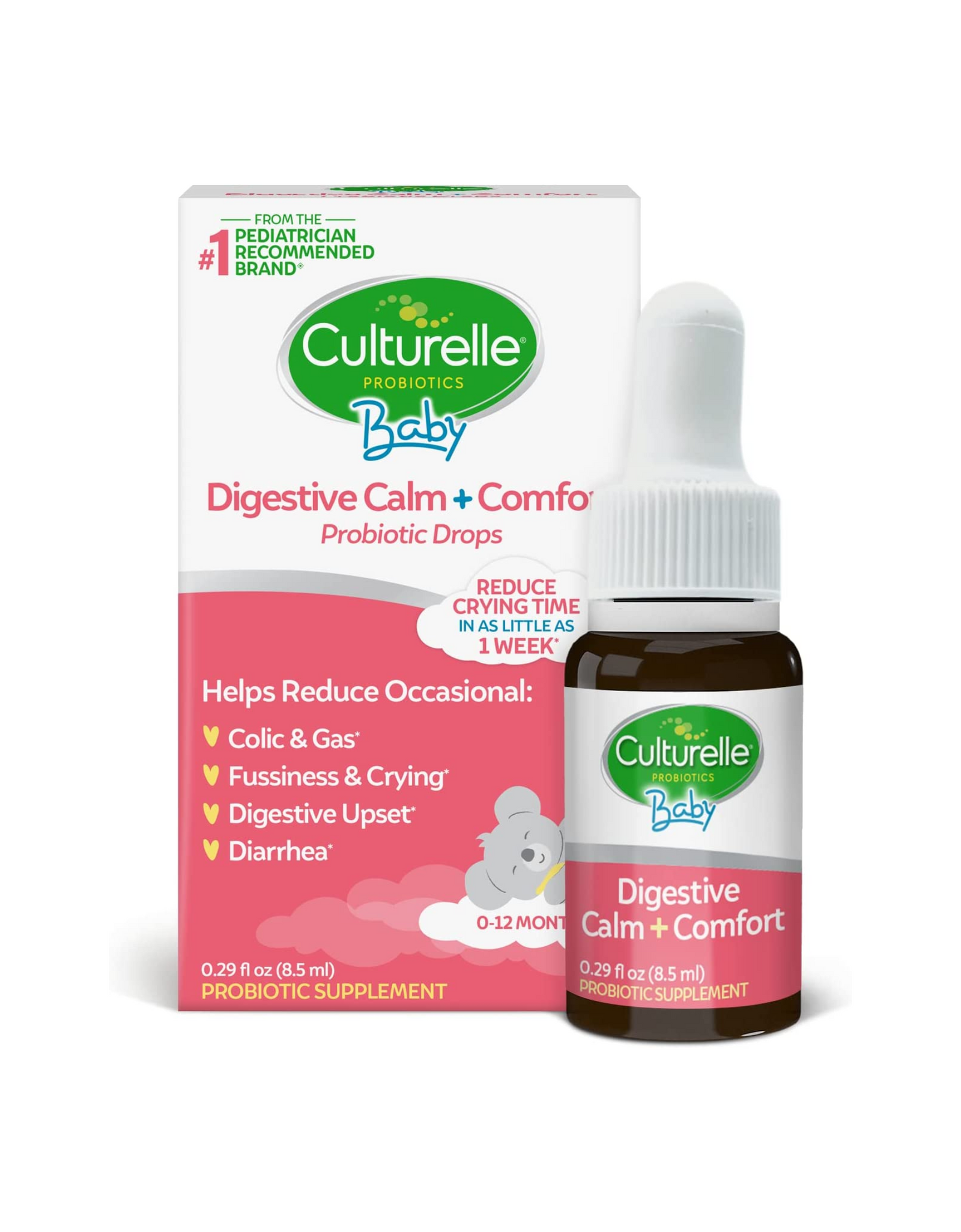 Culturelle Baby Calm and Comfort Probiotics + Chamomile Drops, for Babies, Infants & Kids, 0.29 fl oz (8.5 ml)