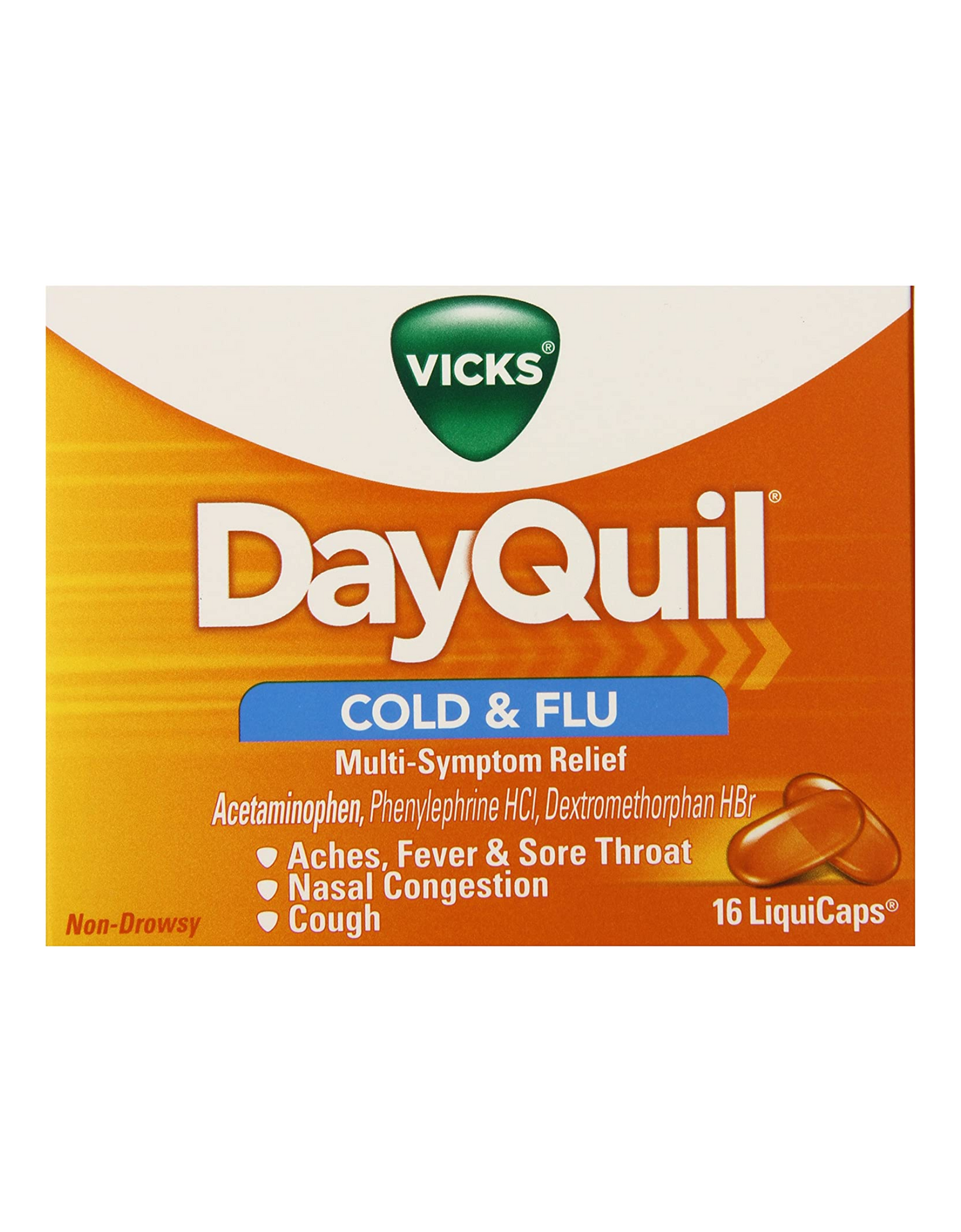 Dayquil Cold & Flu Multi-Symptom Relief, 16 CT