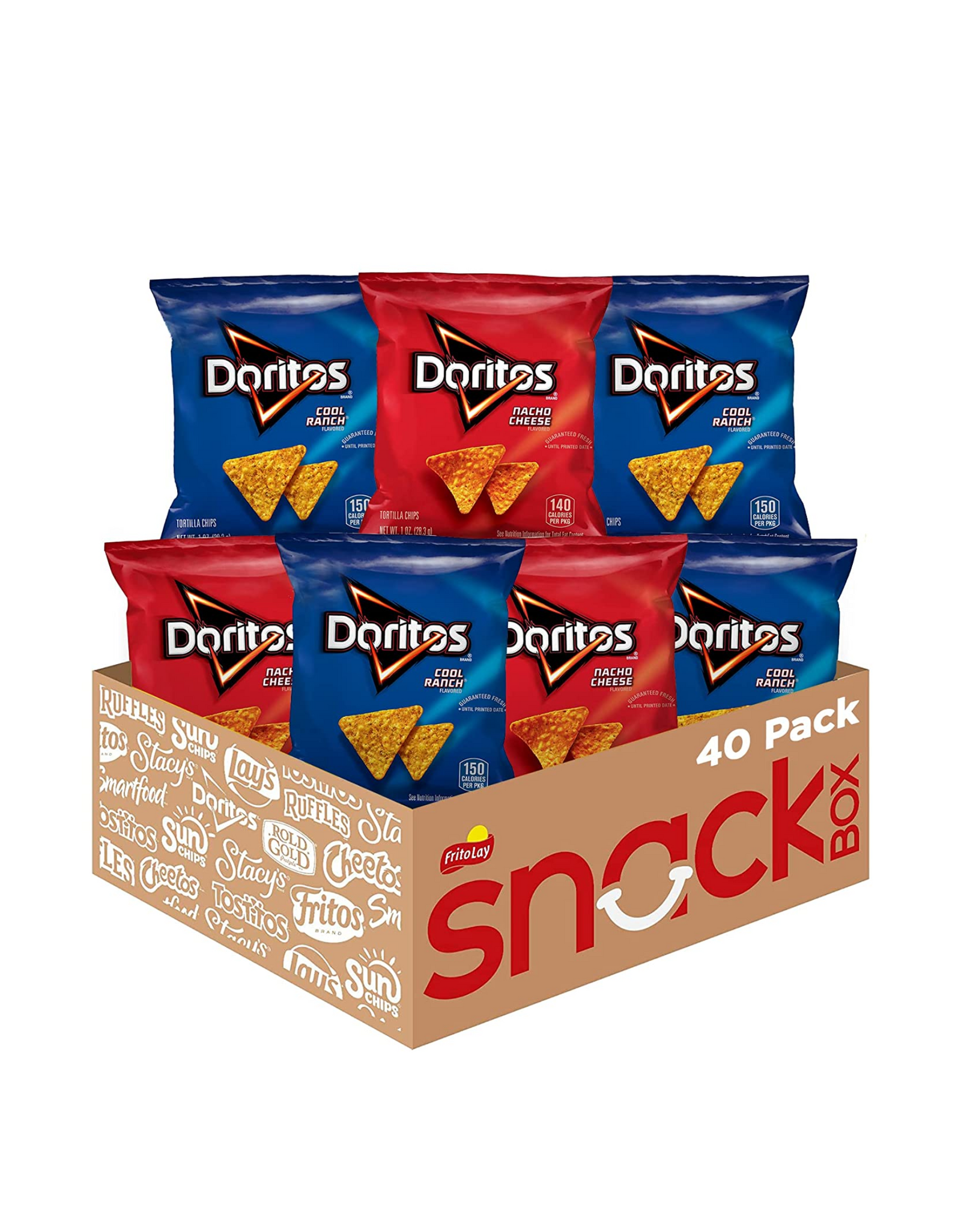 Doritos Flavored Tortilla Chips , Doritos Favorites, 1 oz, 40 Ct (Pack of 1)