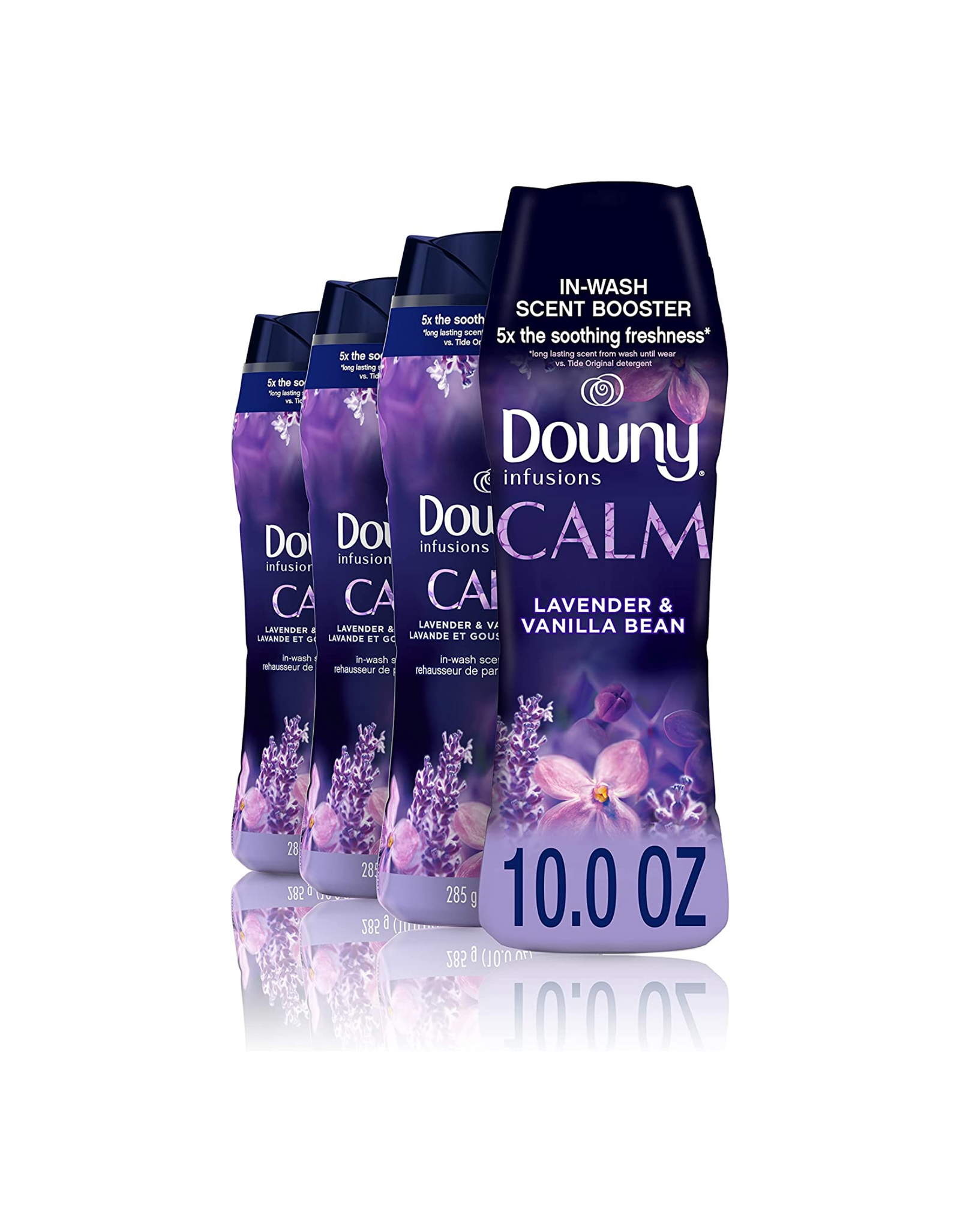 Downy Infusions in-Wash Calm, Lavender & Vanilla Bean, 10 oz, 4 Ct