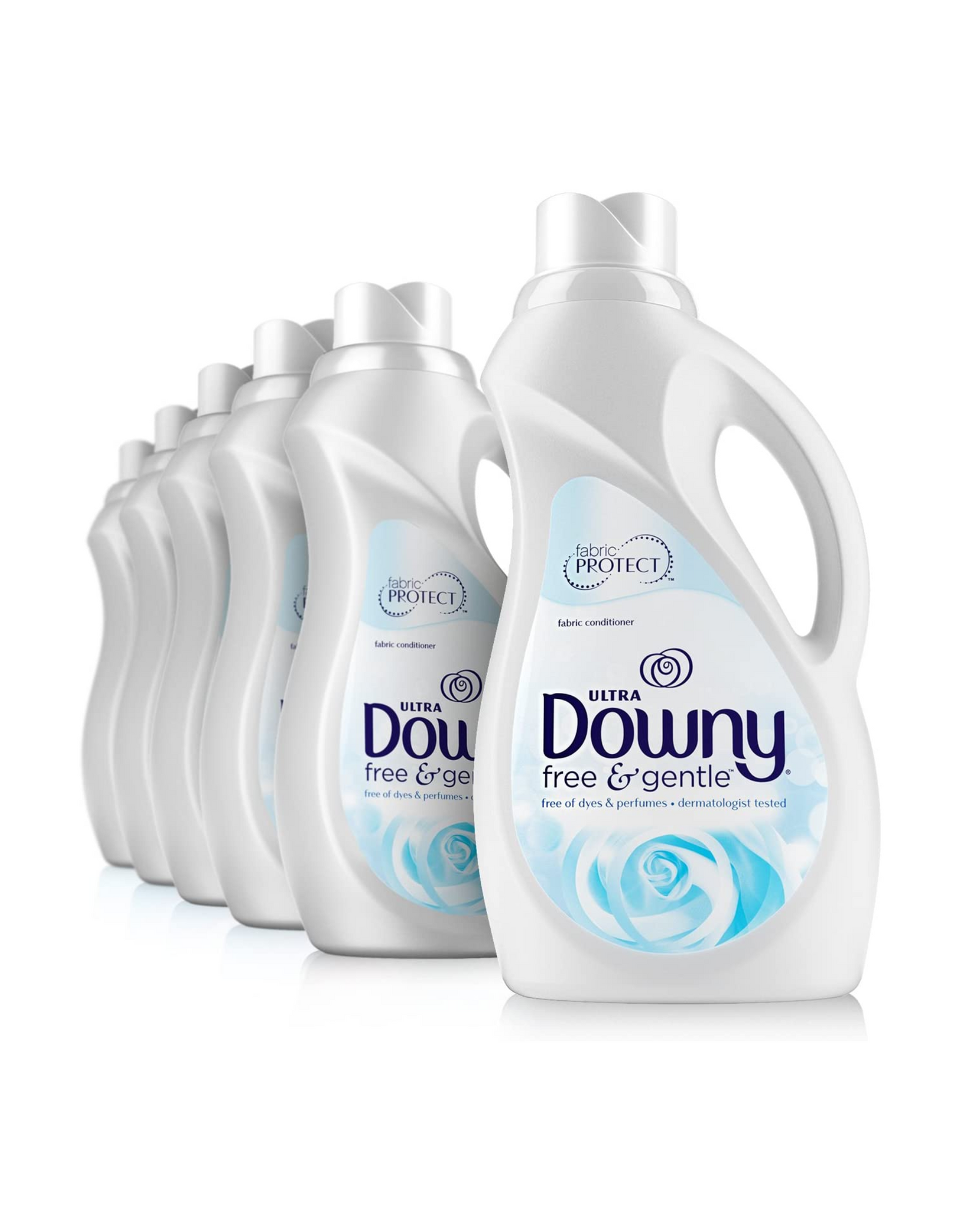 Downy Ultra Free & Gentle Liquid Fabric Conditioner (Fabric Softener), 34 Oz Bottles, 240 Loads Total (6 Pack)