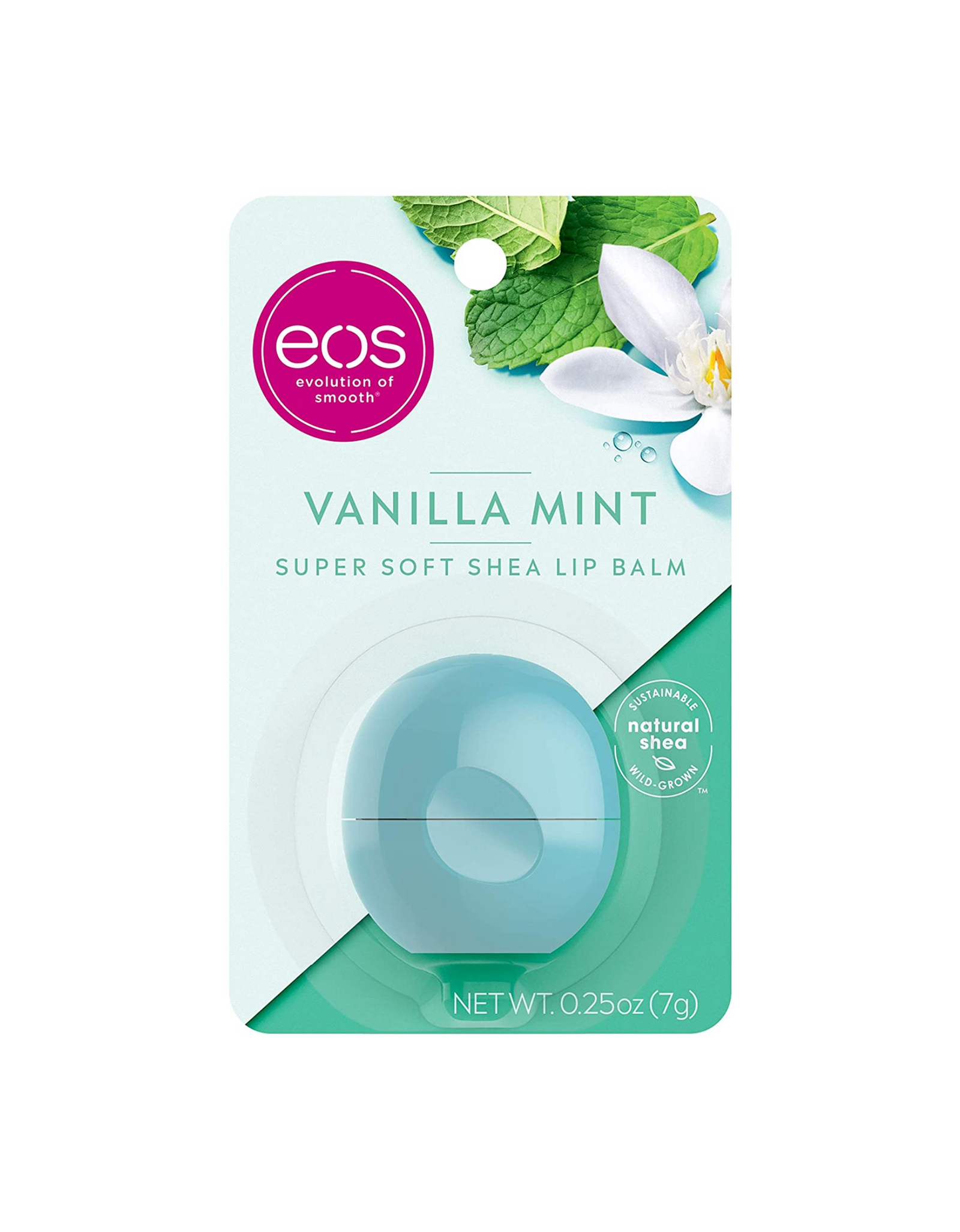 EOS Super Soft Shea Lip Balm, Vanilla Mint, 0.25 oz