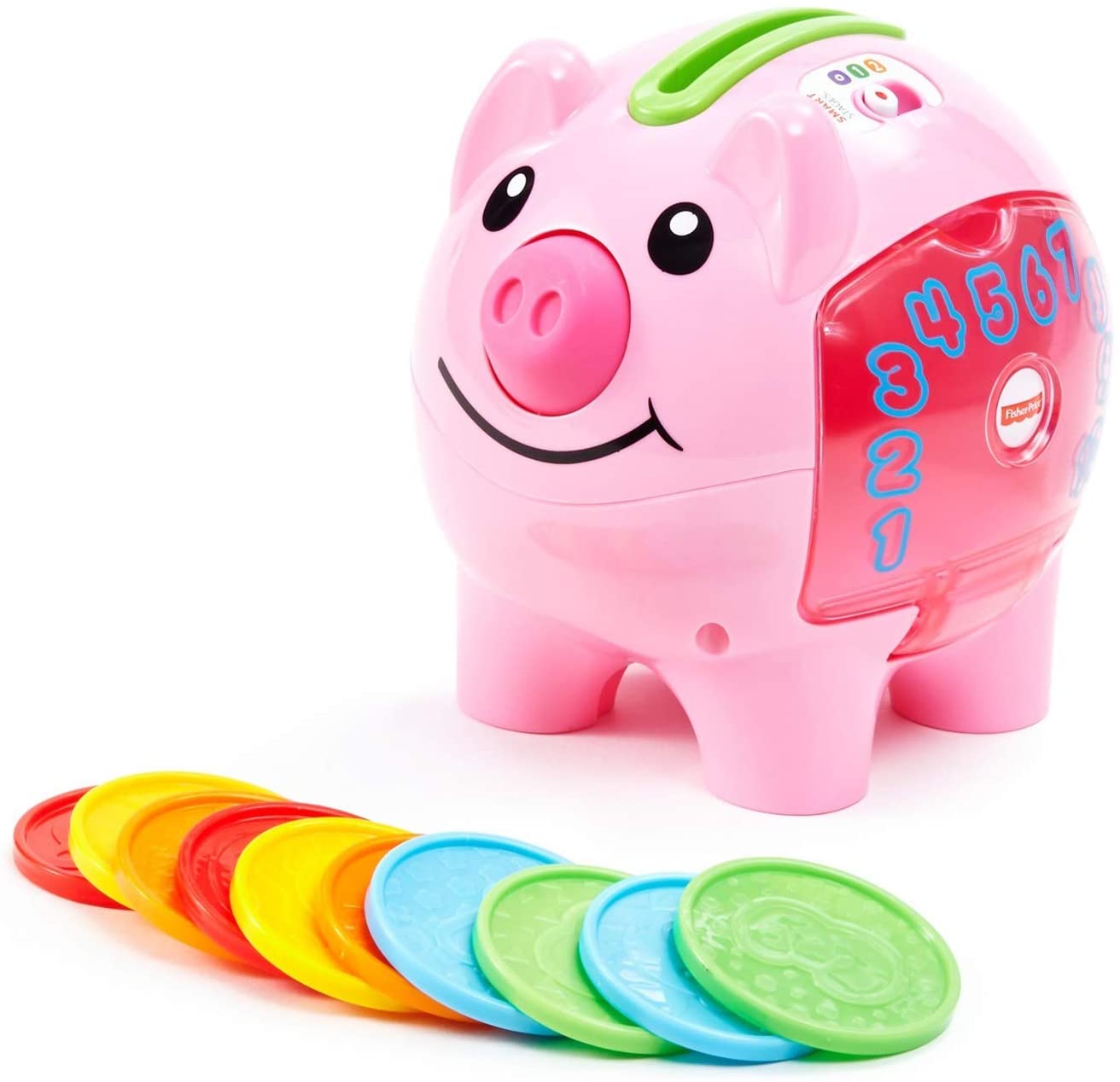 Fisher-Price Laugh & Learn Smart Stages Piggy Bank - Sing-along songs, tunes & phrases