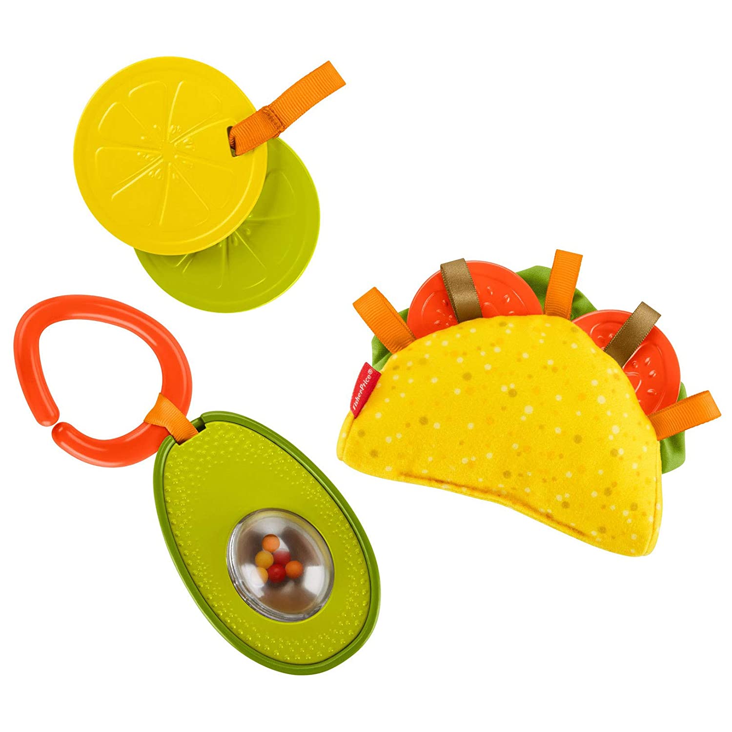 Fisher-Price Taco Tuesday Gift Set -3 food-themed sensory toys