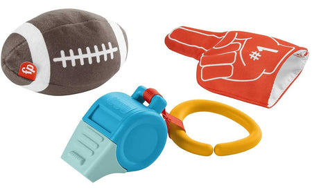 Fisher-Price Tiny Touchdowns Gift Set - Soft, BPA-free whistle teether
