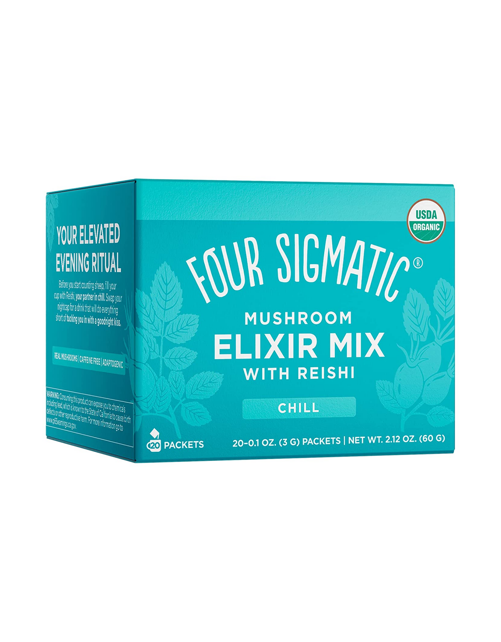 Four Sigmatic Reishi Mushroom Elixir Mix, 0.1 oz (Pack of 20)
