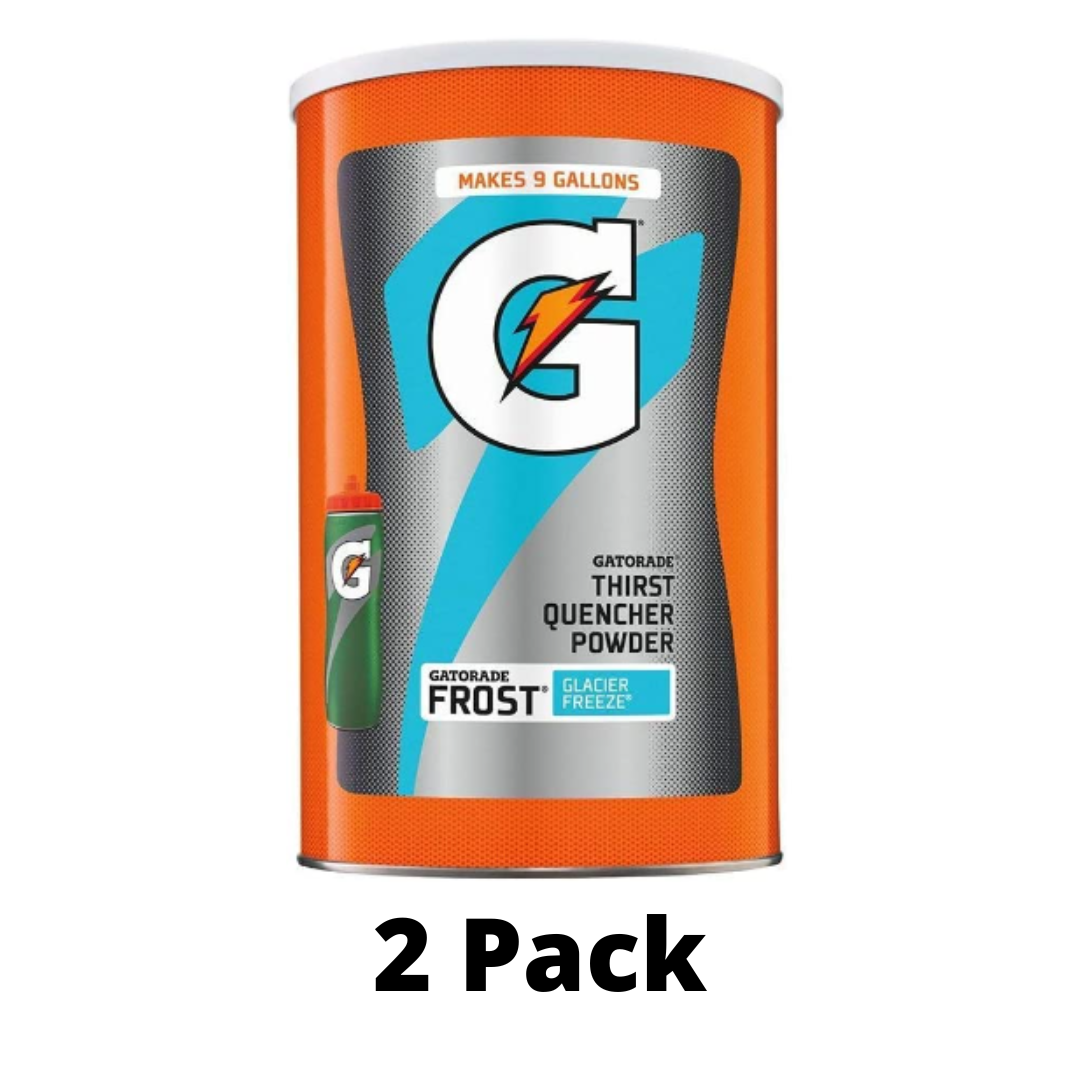 Gatorade Thirst Quencher Powder, Frost Glacier Freeze, 76.5 Ounce - Pack of 2