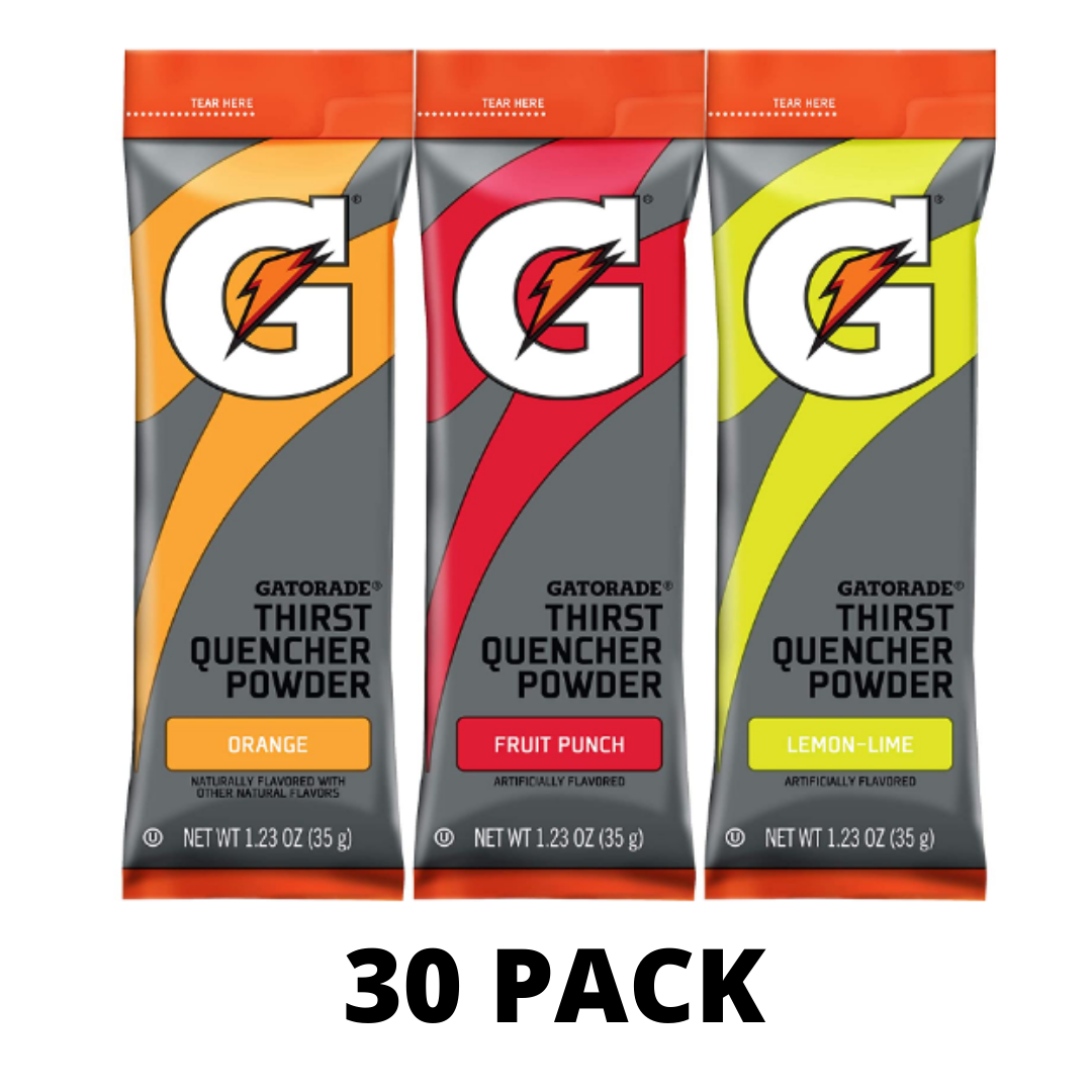 Gatorade Thirst Quencher Powder Sticks, 3 Flavor Variety Pack - 30 Pack