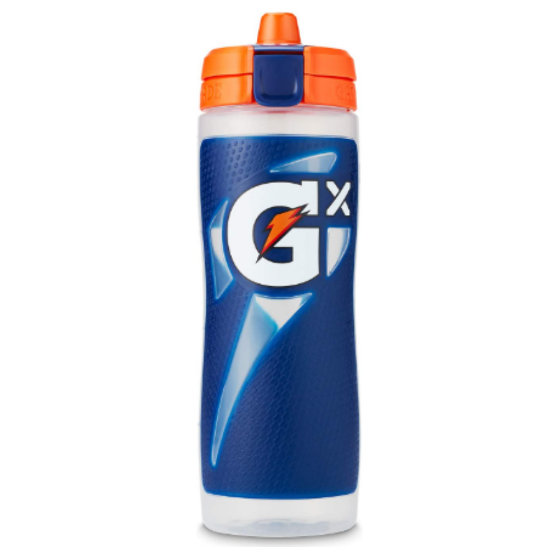 Gatorade Gx Hydration System, Non-Slip Gx Squeeze Bottles, Navy