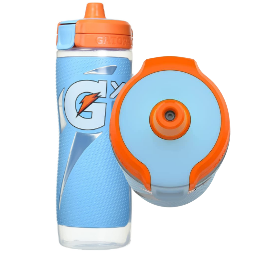 Gatorade Gx Hydration System, Non-Slip Gx Squeeze Bottles, Neon Blue