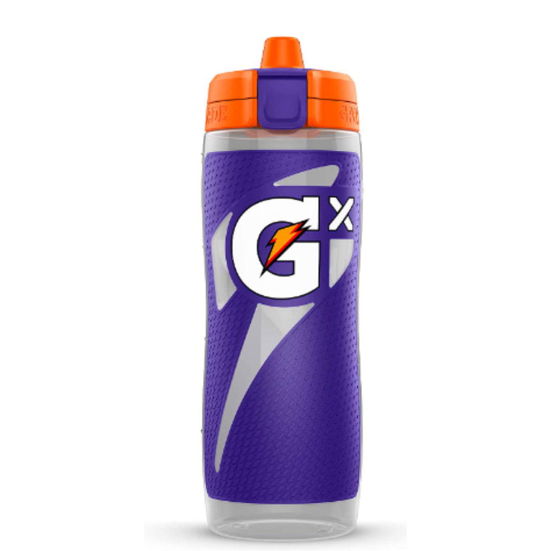 Gatorade Gx Hydration System, Non-Slip Gx Squeeze Bottles, Purple