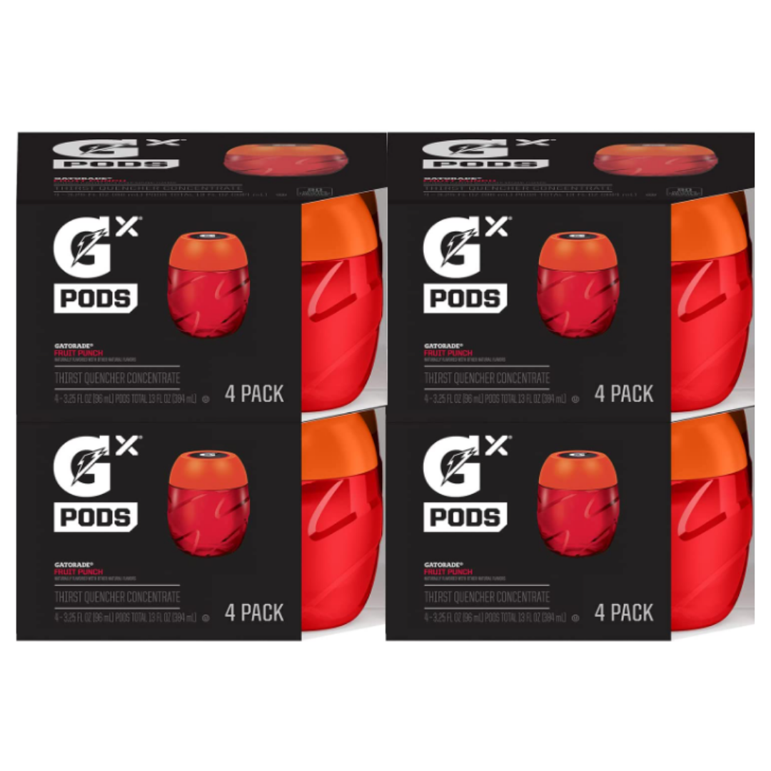 Gatorade Gx Hydration System, Non-Slip Gx Sports Drink Concentrate Pods, Fruit Punch
