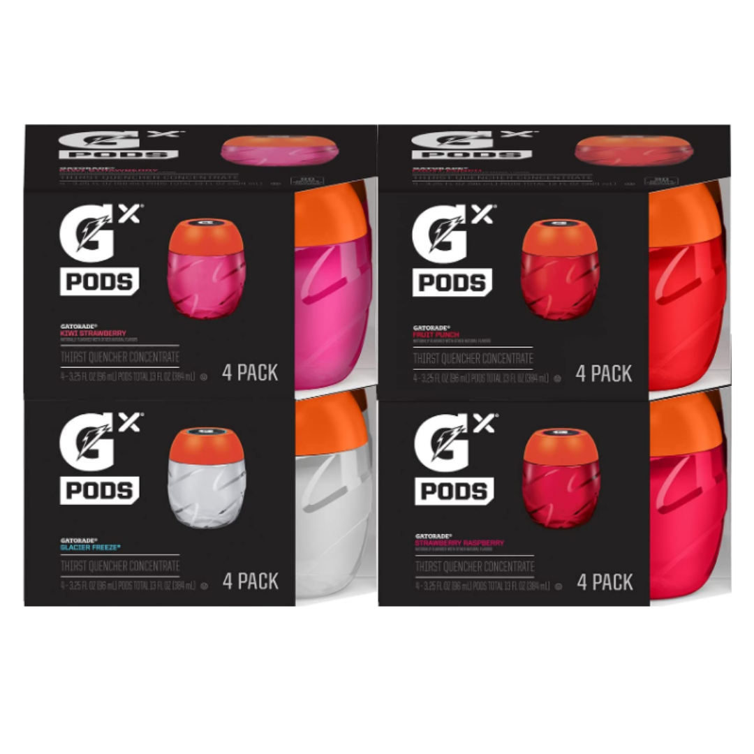 Gatorade Gx Hydration System, Non-Slip Gx Sports Drink Concentrate Pods, Variety Pack