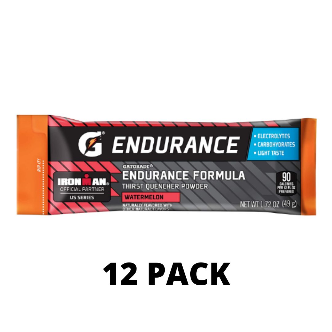 Gatorade Endurance Powder With Electrolytes, Watermelon, 1.72 Ounce - Pack of 12