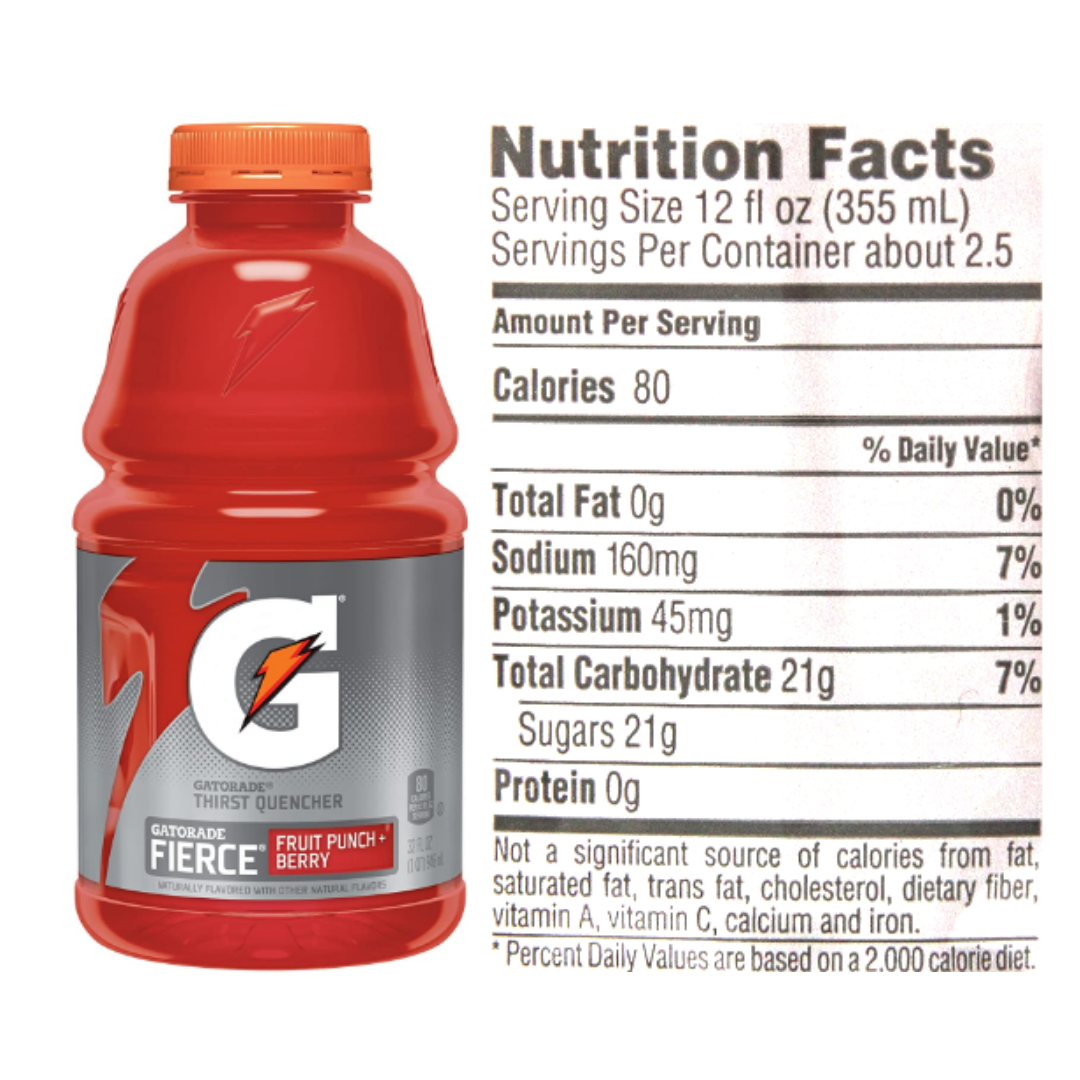 Gatorade Thirst Quencher, Fruit Punch, 32 Ounce