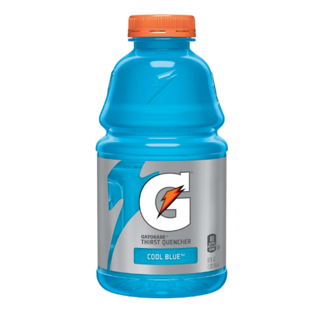 Gatorade Thirst Quencher, Cool Blue, 32 Ounce - Pack of 12