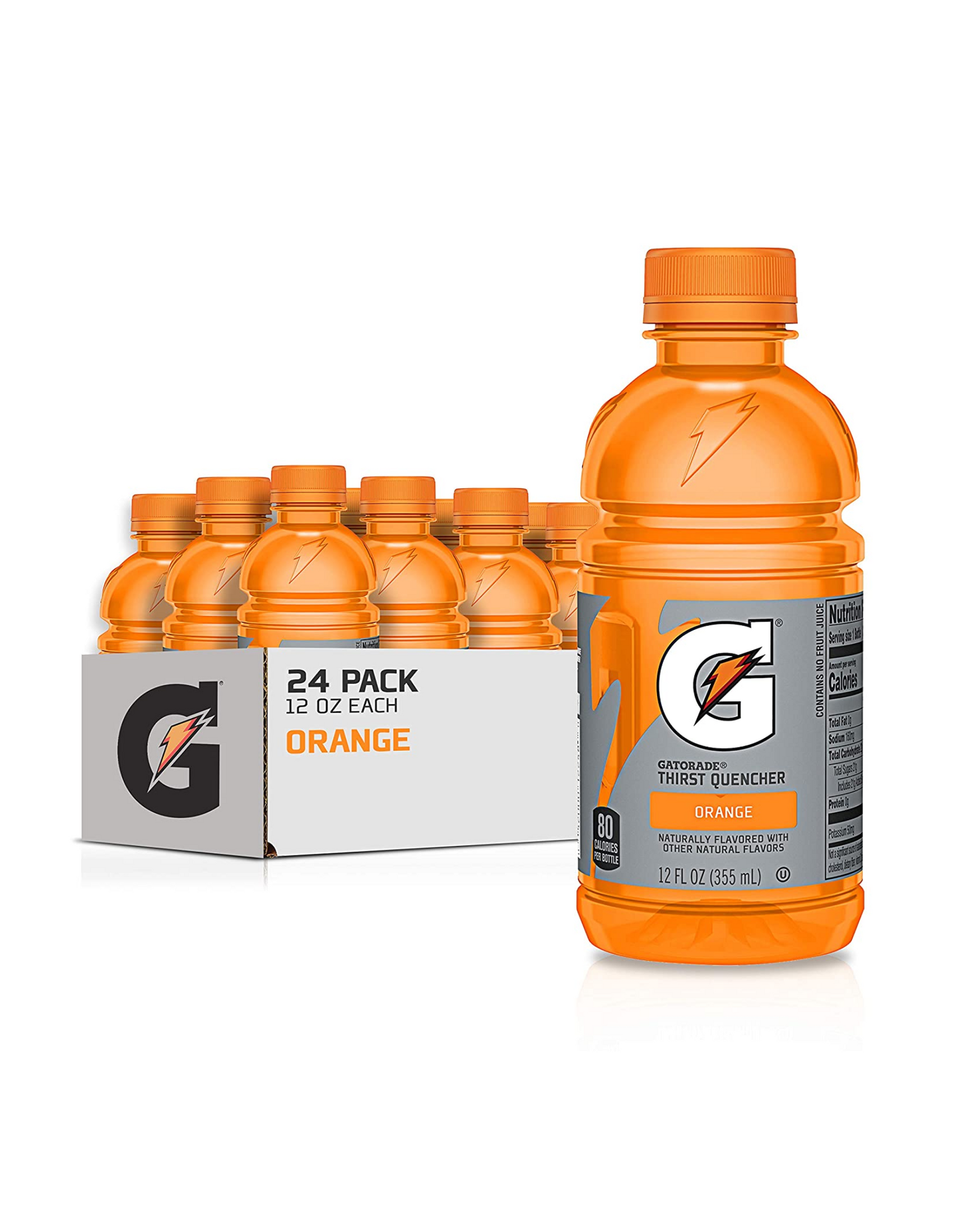 Gatorade Thirst Quencher, Orange, 12 fl oz (Pack of 24)