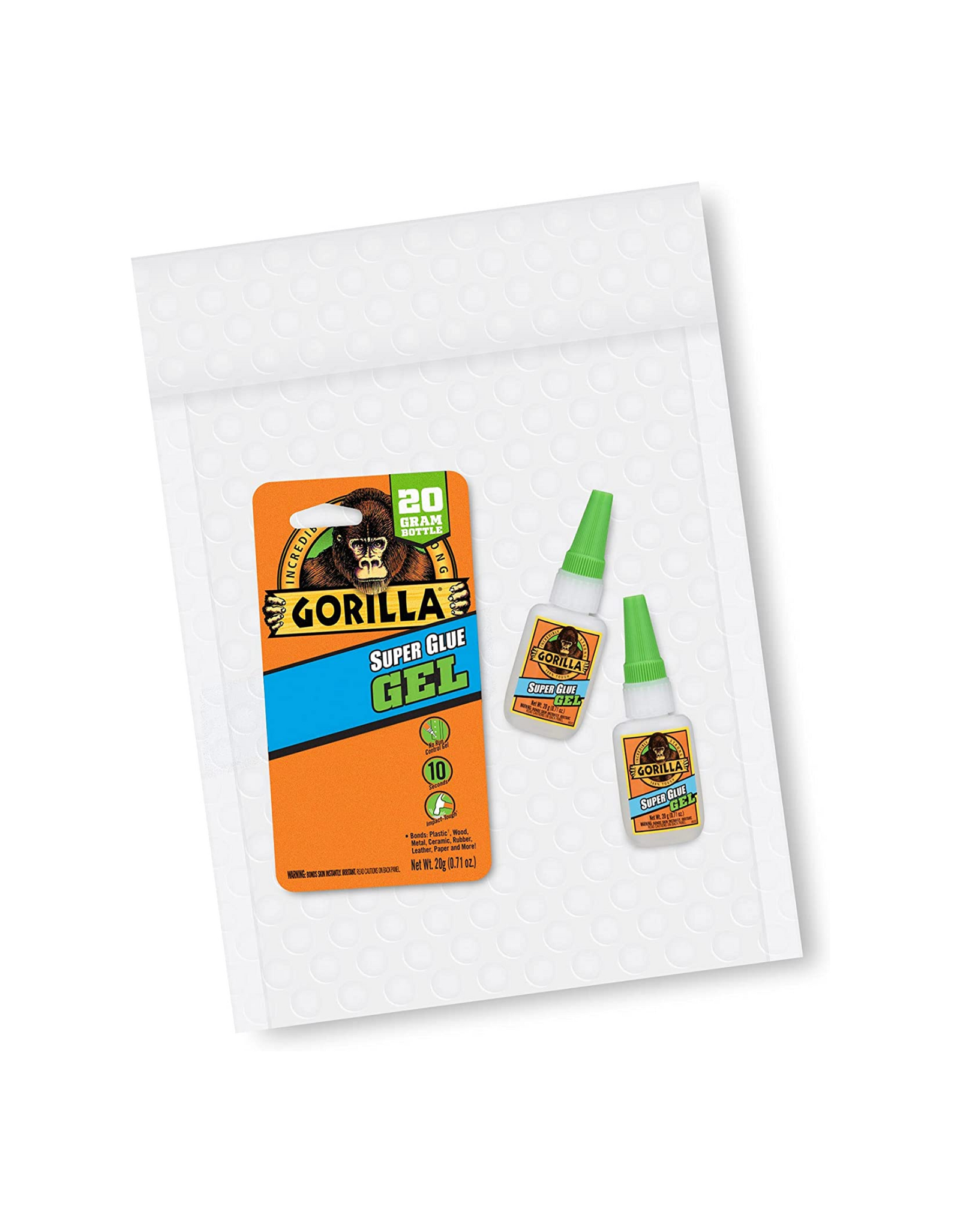 Gorilla Super Glue Gel, 0.71 oz (20 Gram), Pack of 2