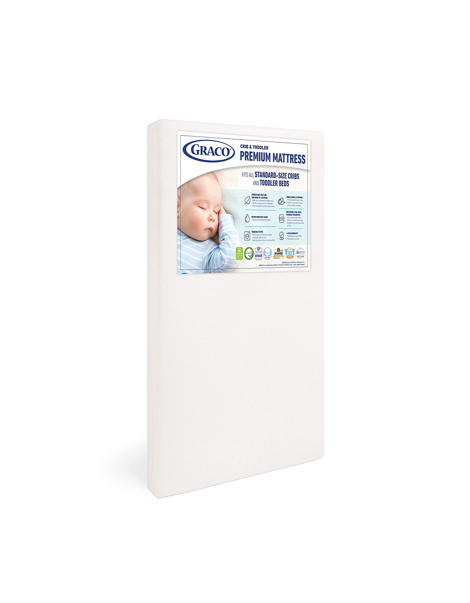 Graco Premium Foam Crib & Toddler Mattress, Fits All Standard-Size Cribs and Toddler Beds