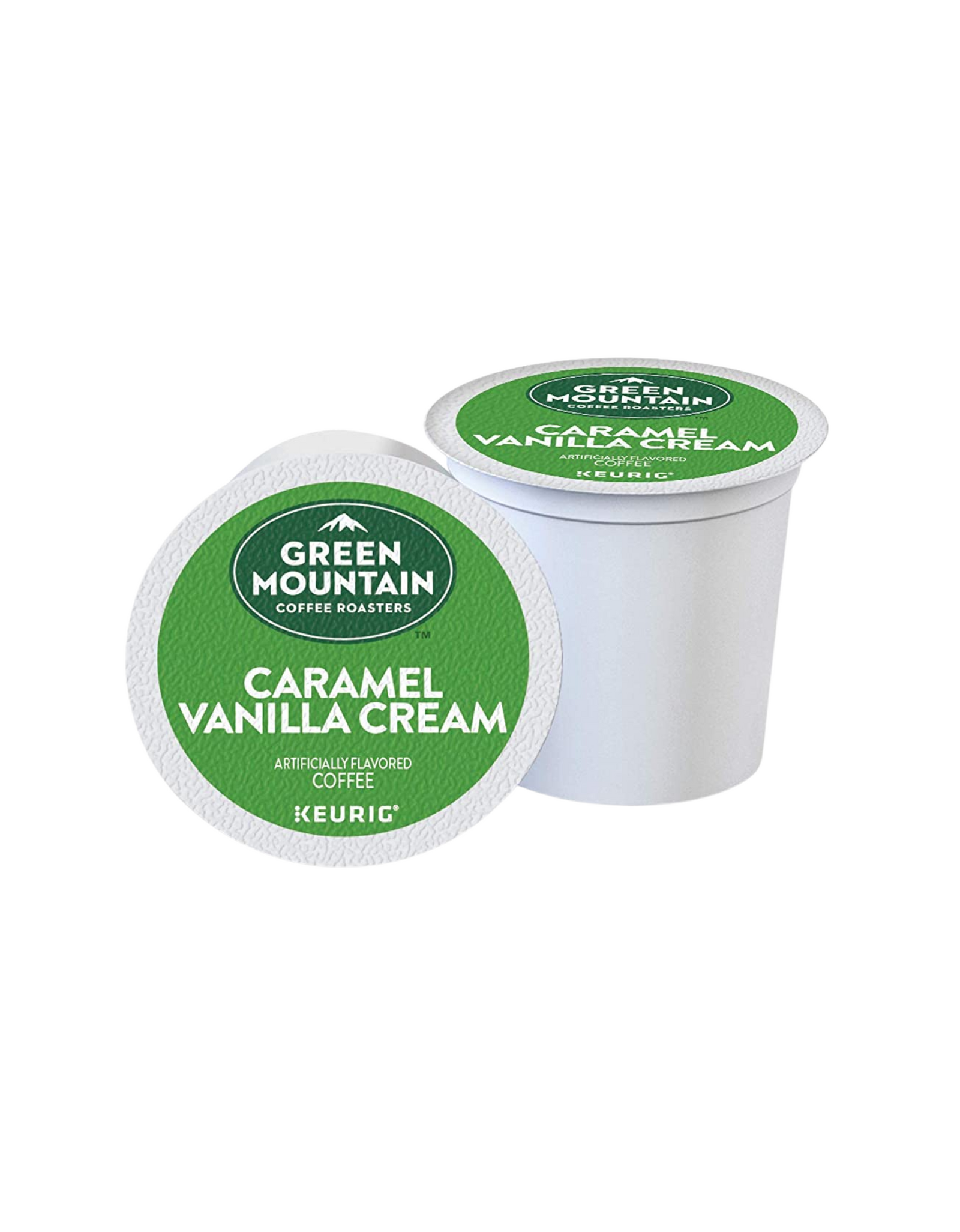 Green Mountain Coffee Roasters Caramel Vanilla Cream, Keurig K-Cup, Light Roast Coffee, 12 Ct (Pack of 6)