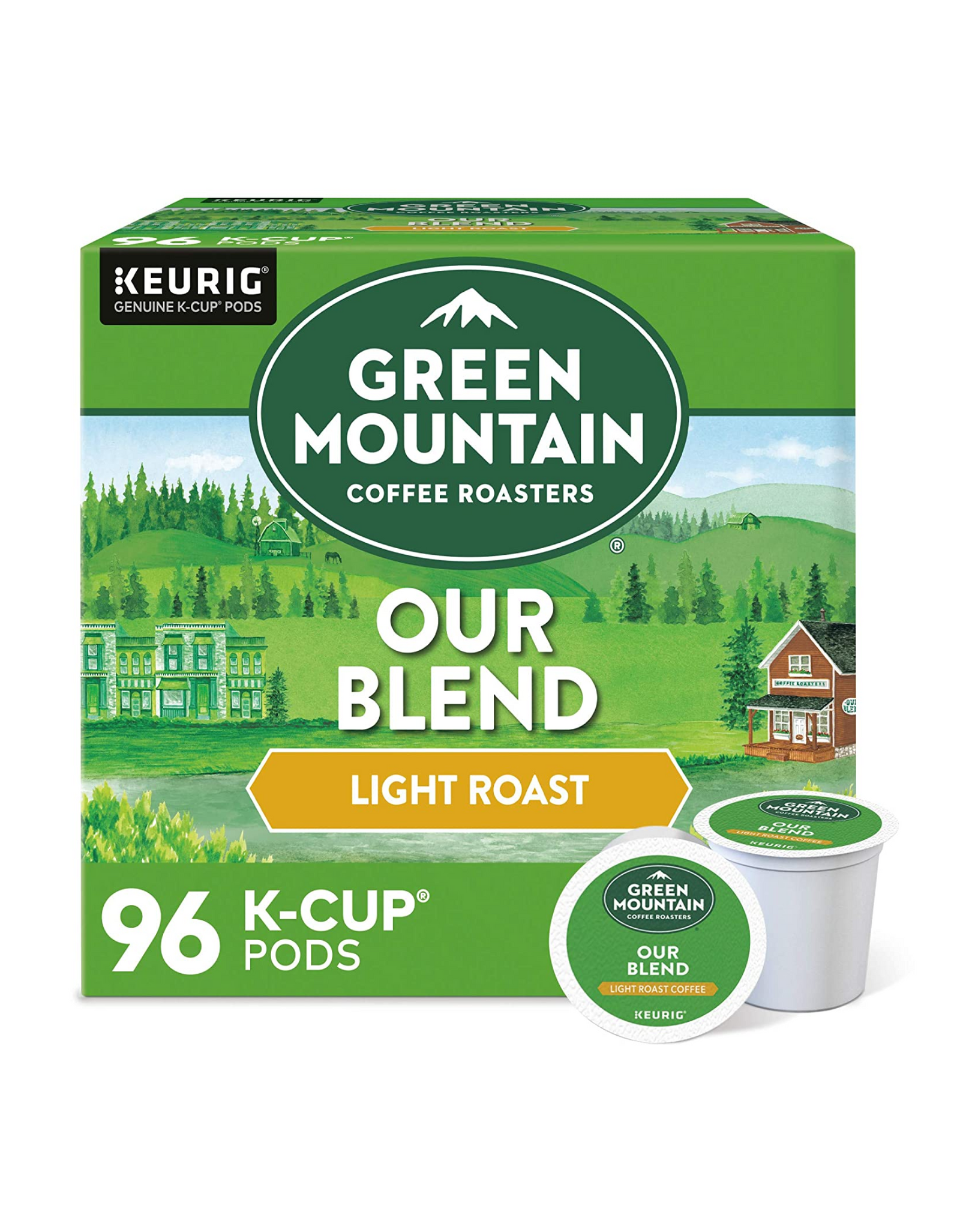 Green Mountain Coffee Roasters Our Blend Keurig K-Cup Pods, Light Roast Coffee, 24 Ct (Pack of 4)