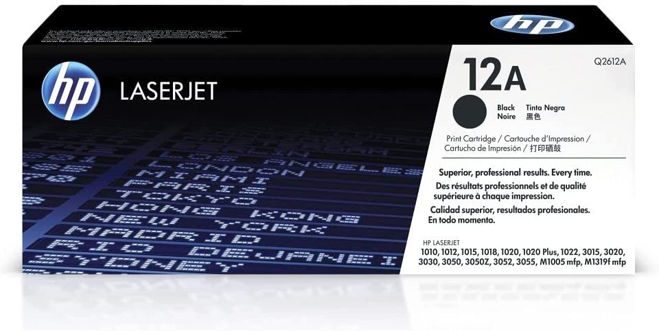 HP 12A Q2612A Black Standard Yield Toner Cartridge