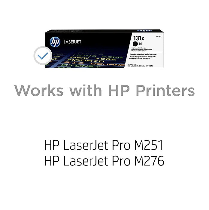 HP 131X CF210X Black High Yield Toner Cartridge