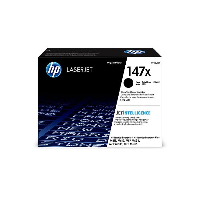 HP 147X W1470X Black High Yield Toner Cartridge