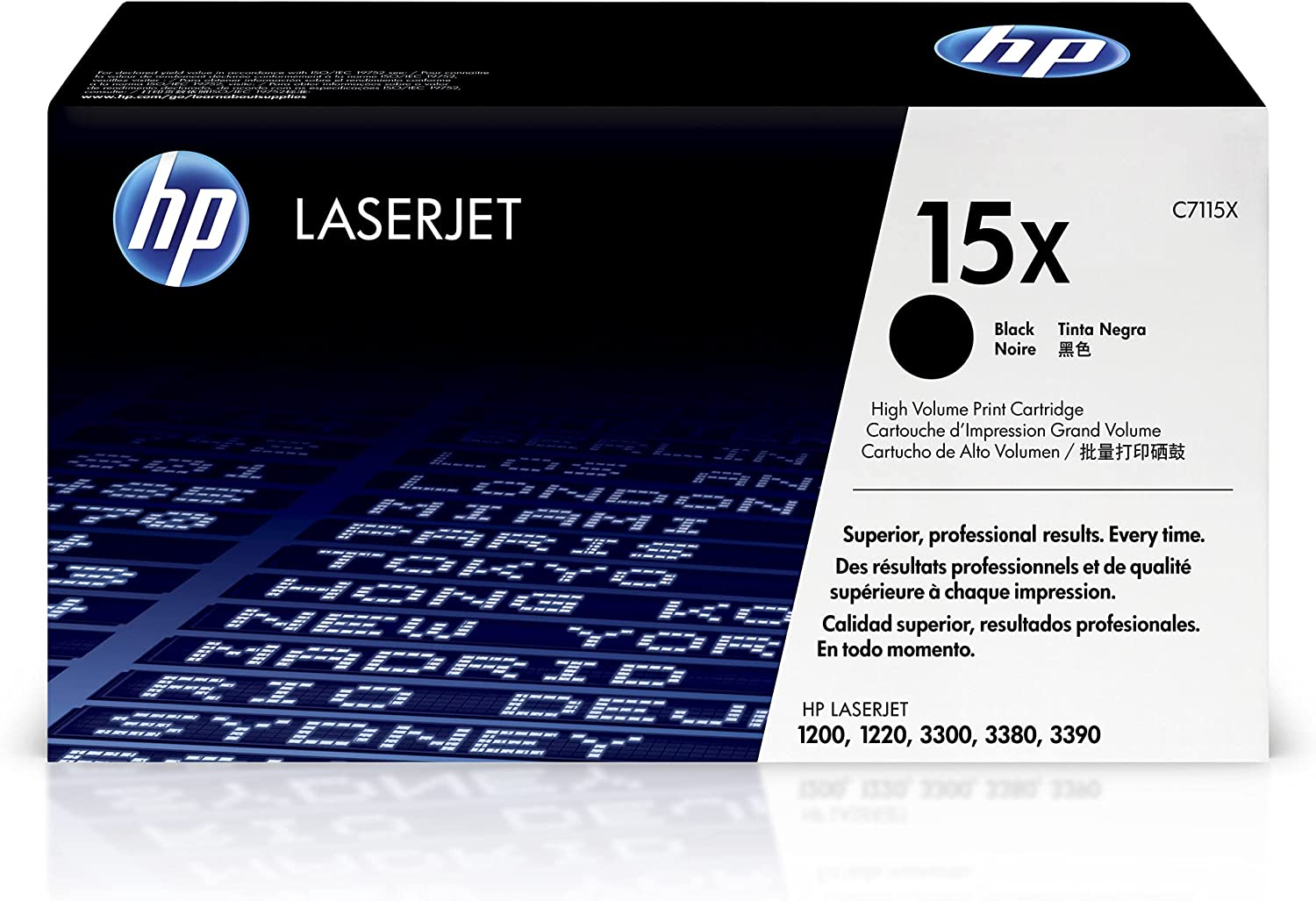 HP 15X C7115X Black High Yield Toner Cartridge