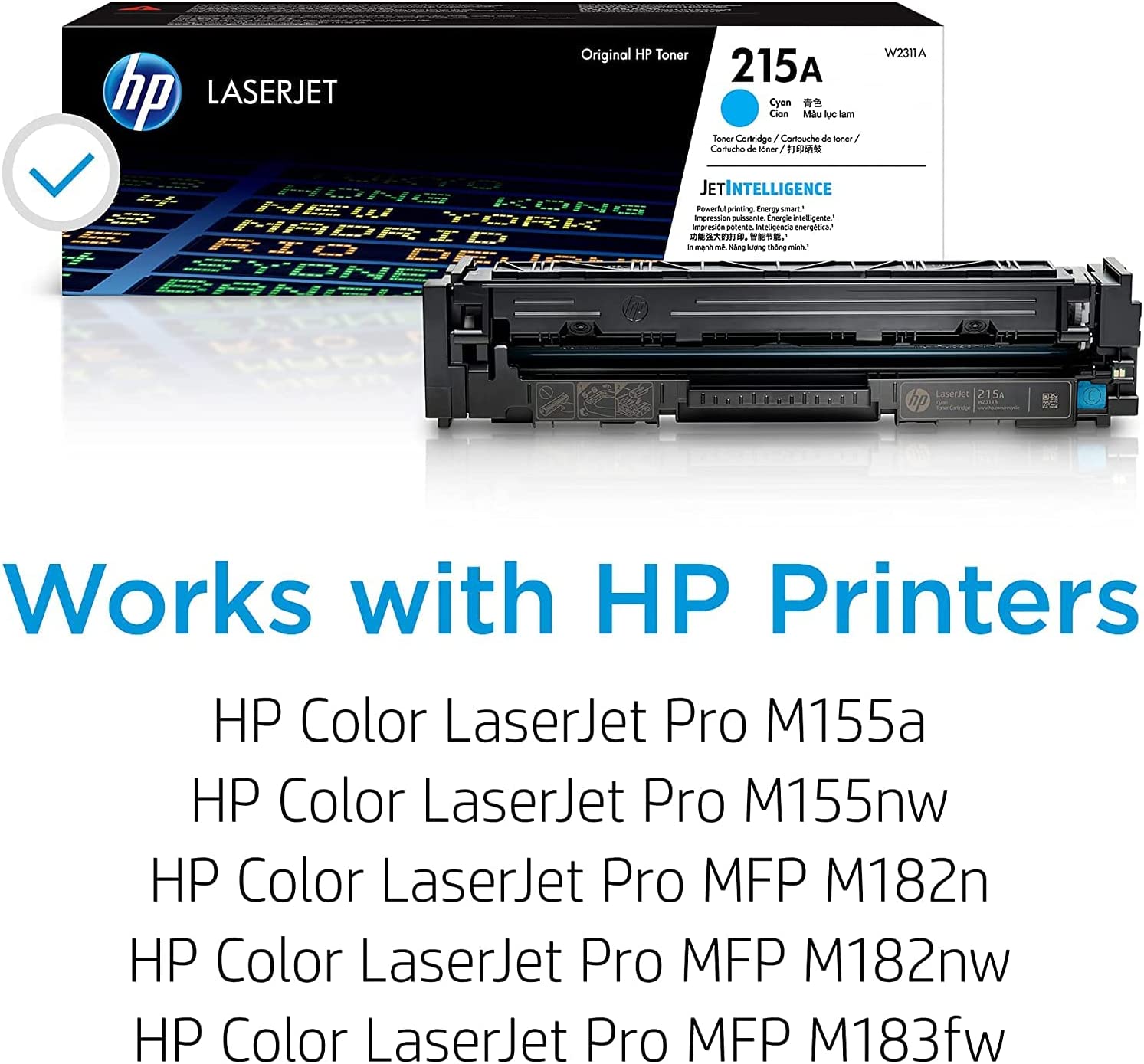 HP 215A W2311A Cyan Standard Yield Toner Cartridge