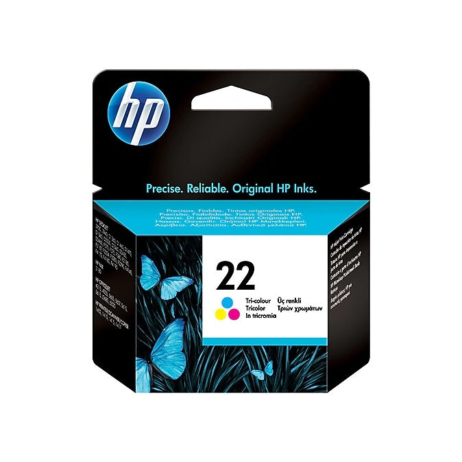 HP 22 C9352AN#140 Tri-Color Standard Yield Ink Cartridge