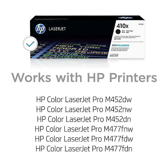 HP 410X CF410X Black High Yield Toner Cartridge