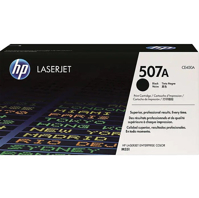 HP 507A CE400A Black Standard Yield Toner Cartridge